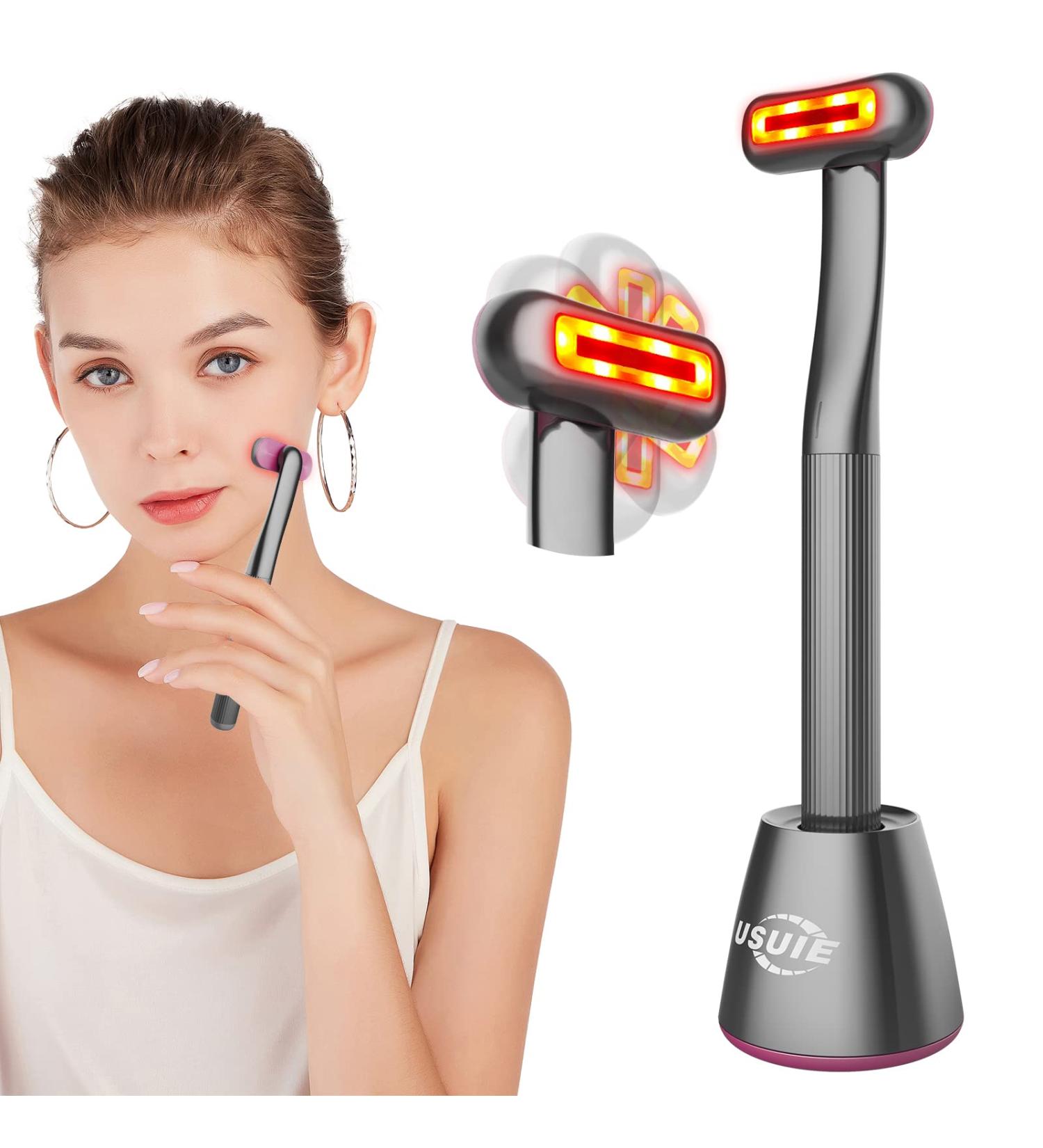 USUIE 4 in 1 Facial Device | Red Light Therapy for Face and Neck | Reduce Wrinkles | Anti-Aging Tools - Buy Online on SooperMarket.com