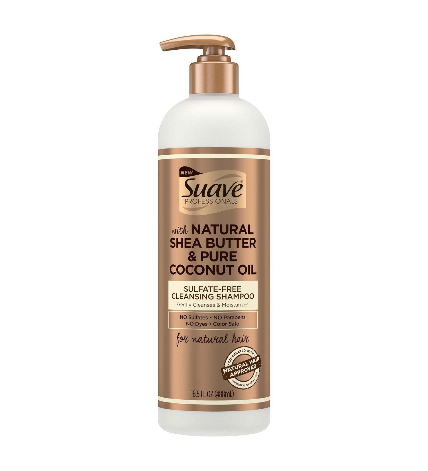 Suave Professionals Natural Shea Butter & Pure Coconut Oil Sulfate-Free Cleansing Shampoo 16.5 Fluid Ounces - Buy Online on SooperMarket.com