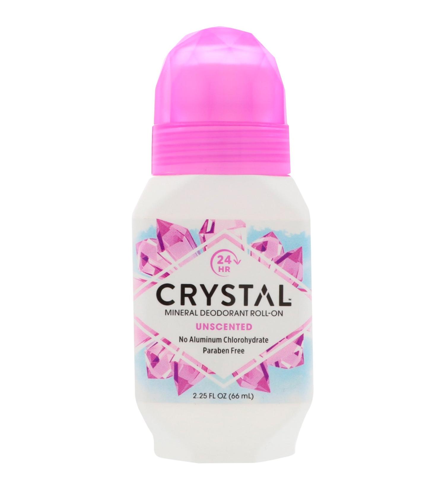 Crystal Mineral Body Deodorant Roll-On Unscented 2.25 oz (Pack of 6)
