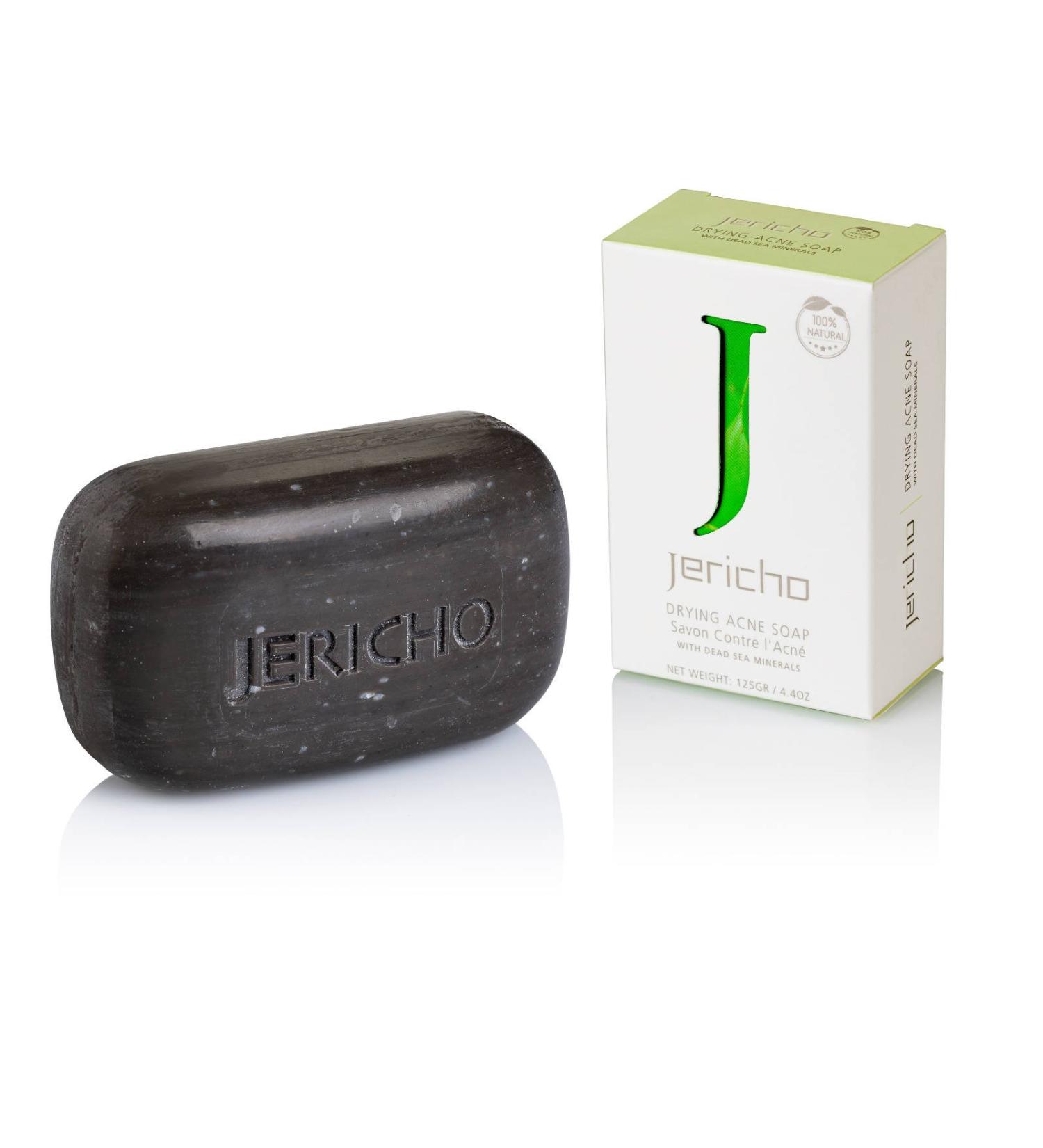 Jericho Natural Acne Treatment Soap - 4.4 oz | Effective Acne Solution for All Skin Types - International Shipping Available - Buy Online on SooperMarket.com