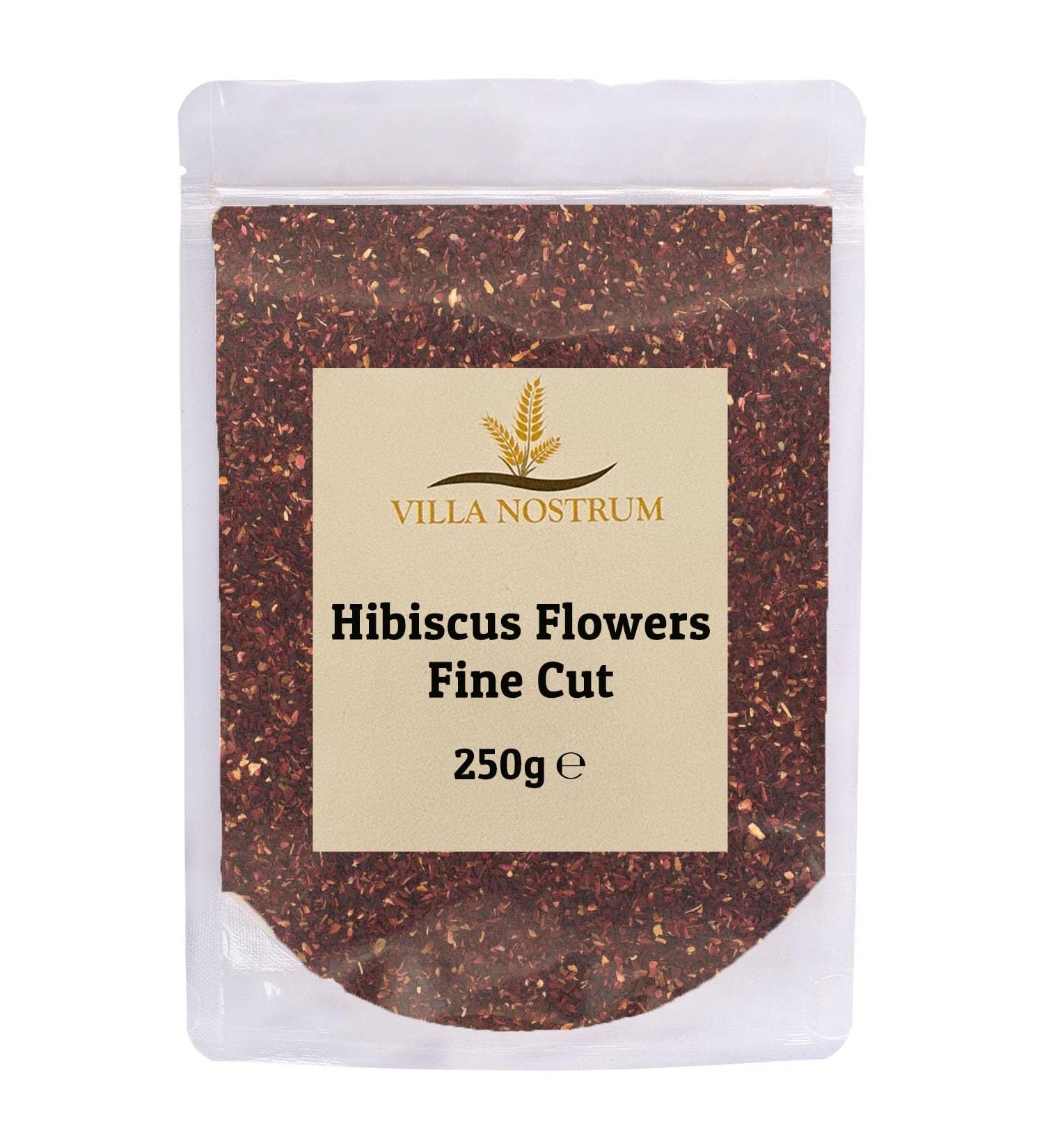 Hibiscus Flowers Fine Cut Loose Tea 250g by Villa Nostrum