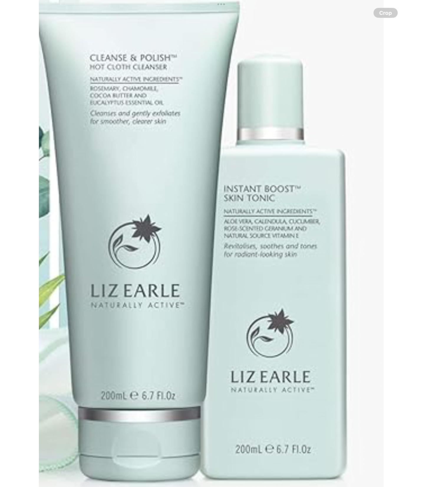 Liz Earle Cleanse & Polish 200ml & Instant Boost Skin Tonic 200ml