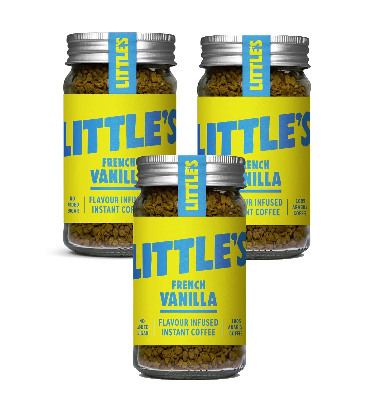 Little's French Vanilla Flavoured Instant Coffee 50g - Pack of 3