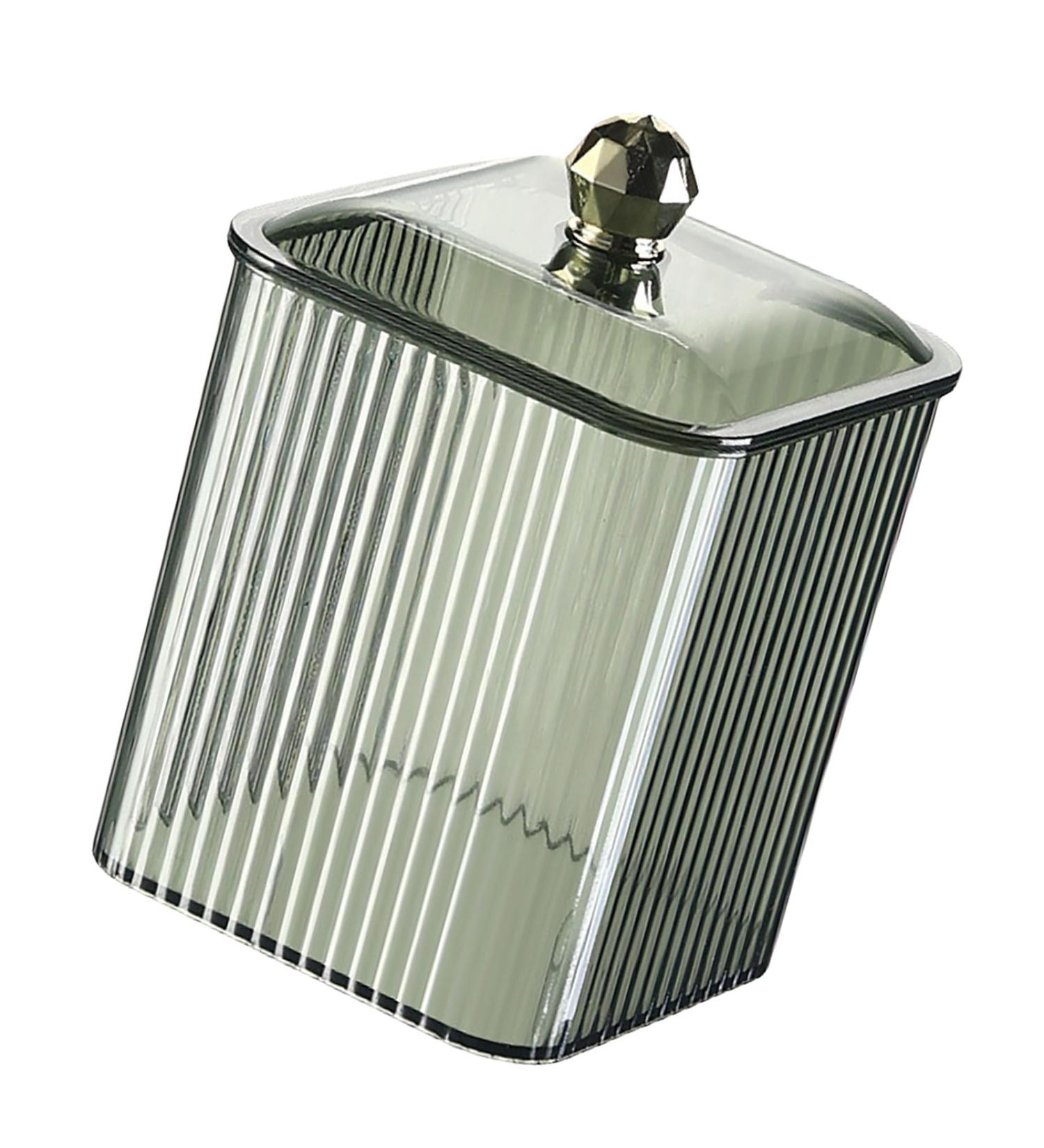 Portable Sturdy Cotton Pad Holder Stylish Home Accessory Portable for Efficient Cosmetic Storage and Organization Green - Buy Online on SooperMarket.com