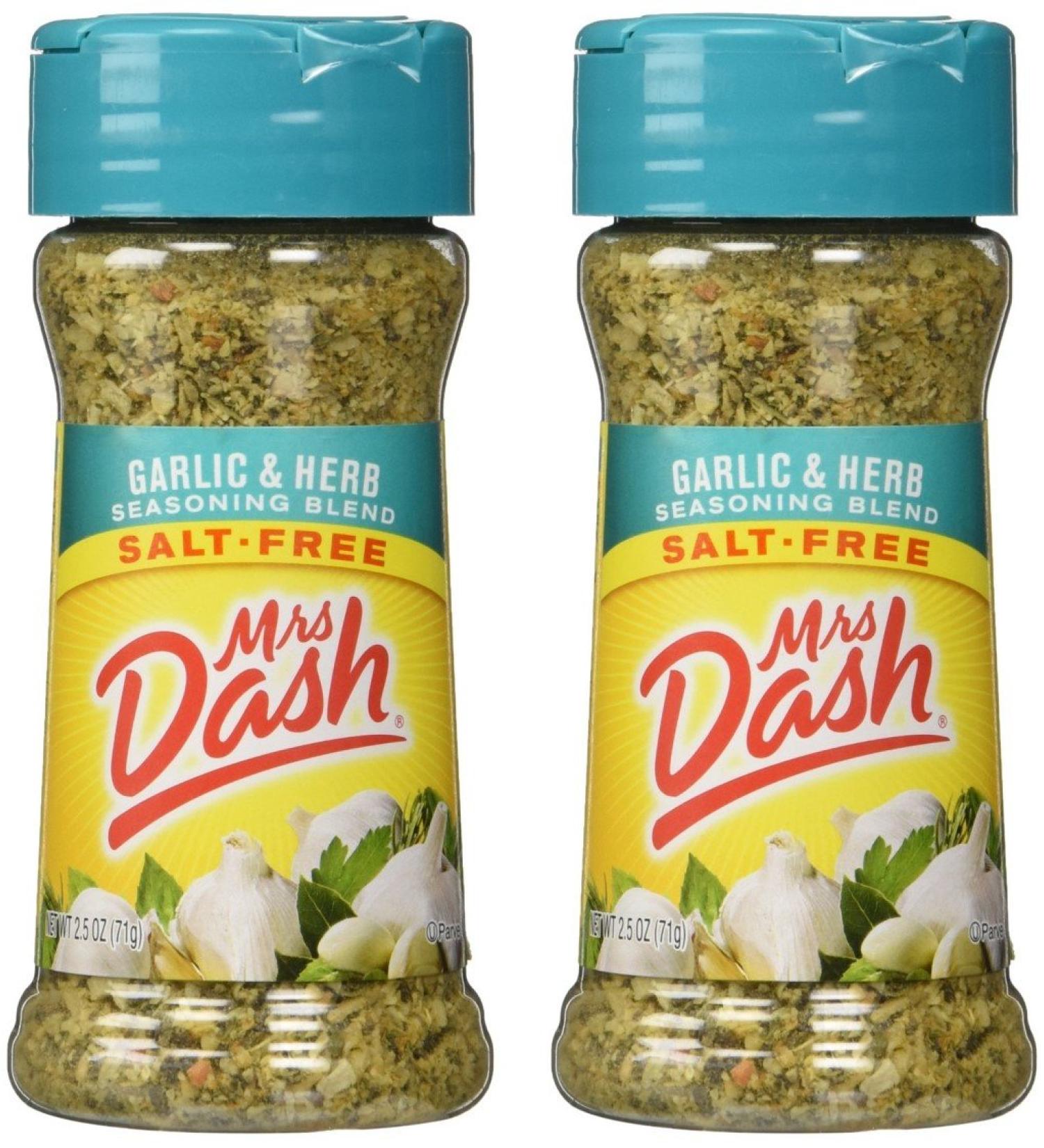 Mrs. Dash Garlic & Herb All Natural Seasoning Blend 2.5 oz - 2 Pack - Buy Online on SooperMarket.com