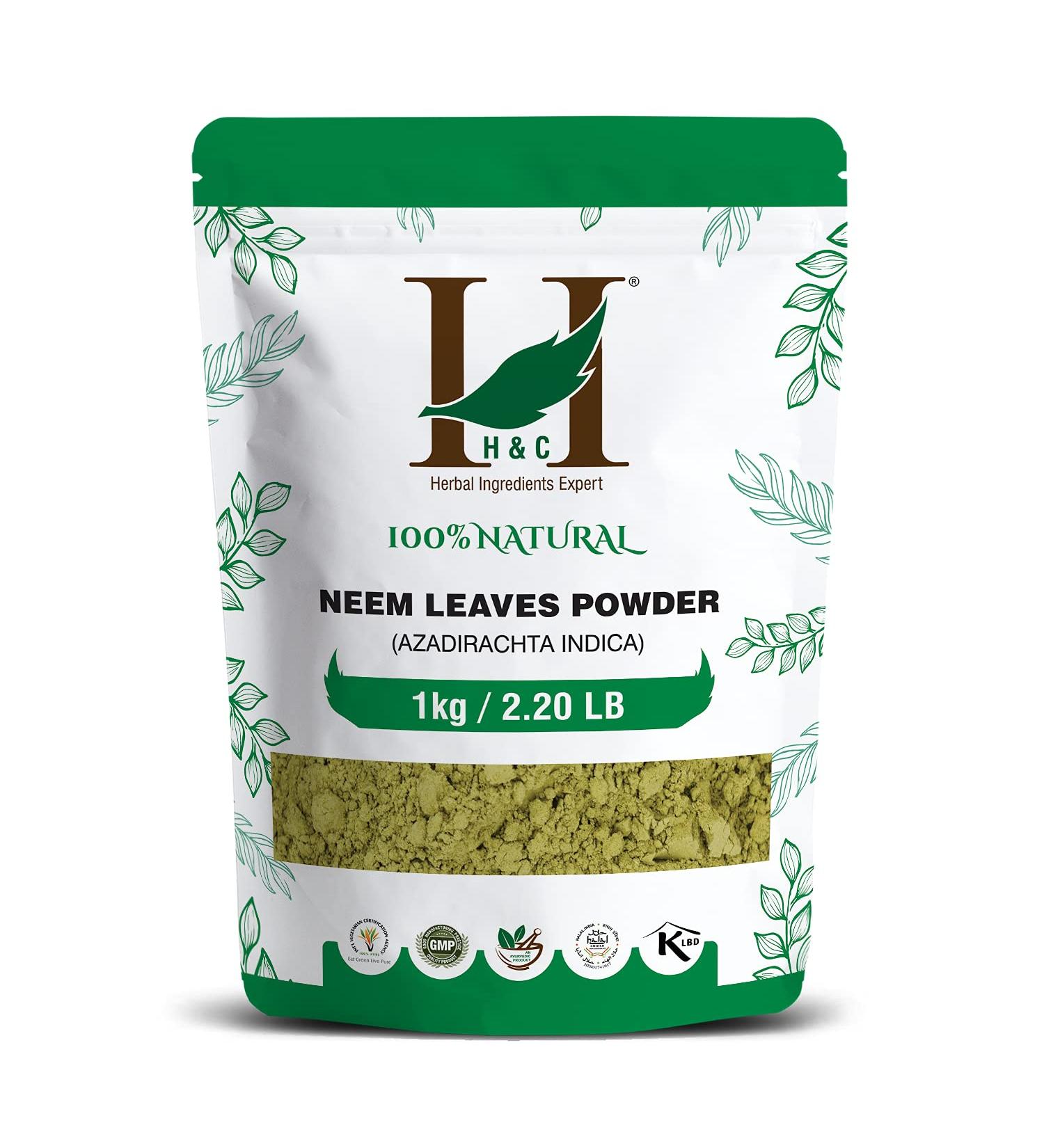H&C Natural Neem Leaves Powder (1Kg) 1Kg Powder