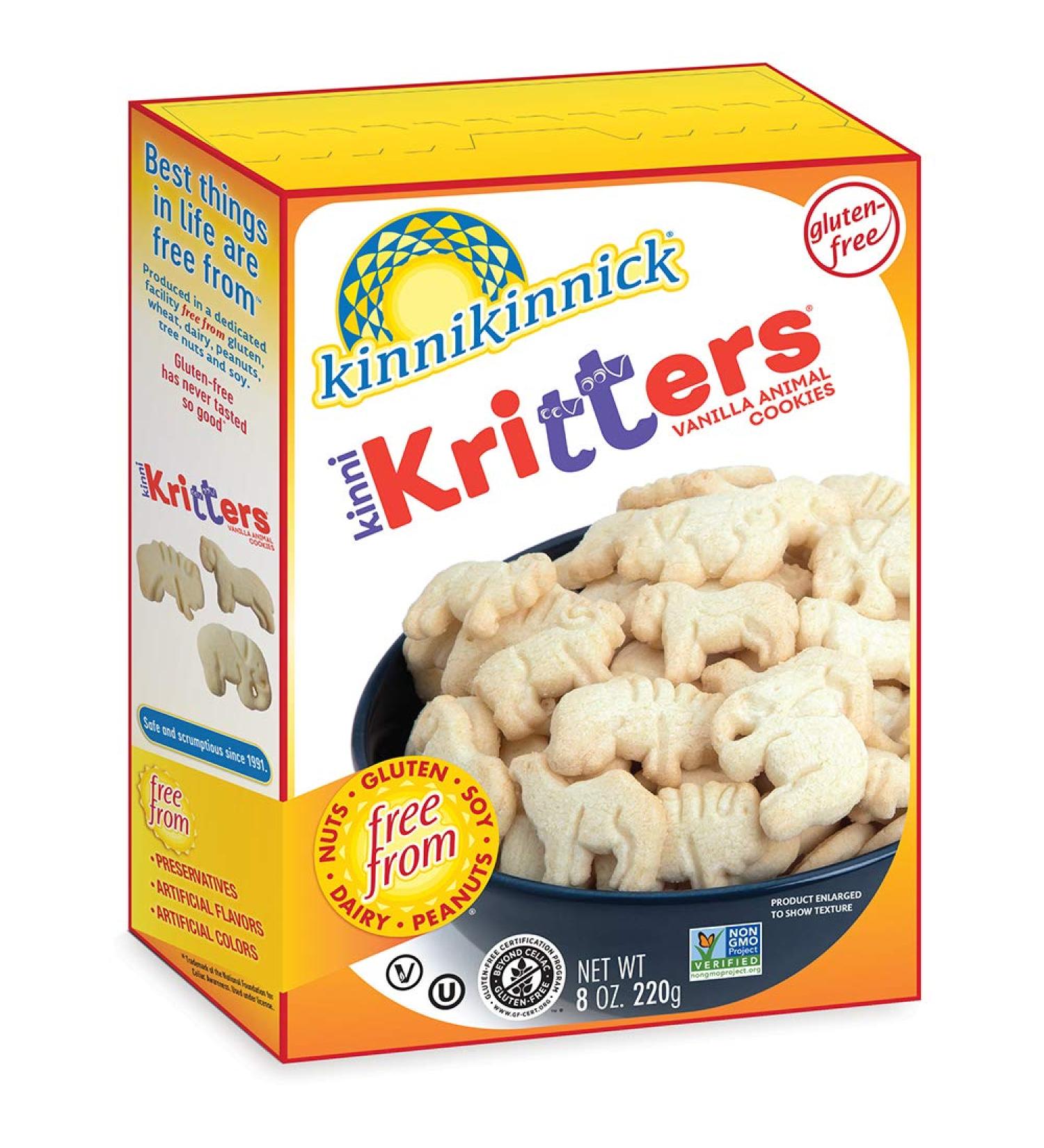 Kinnikinnick Gluten Free Animal Cookies 8oz (Pack of 6) - KinniKritters - Buy Online on SooperMarket.com