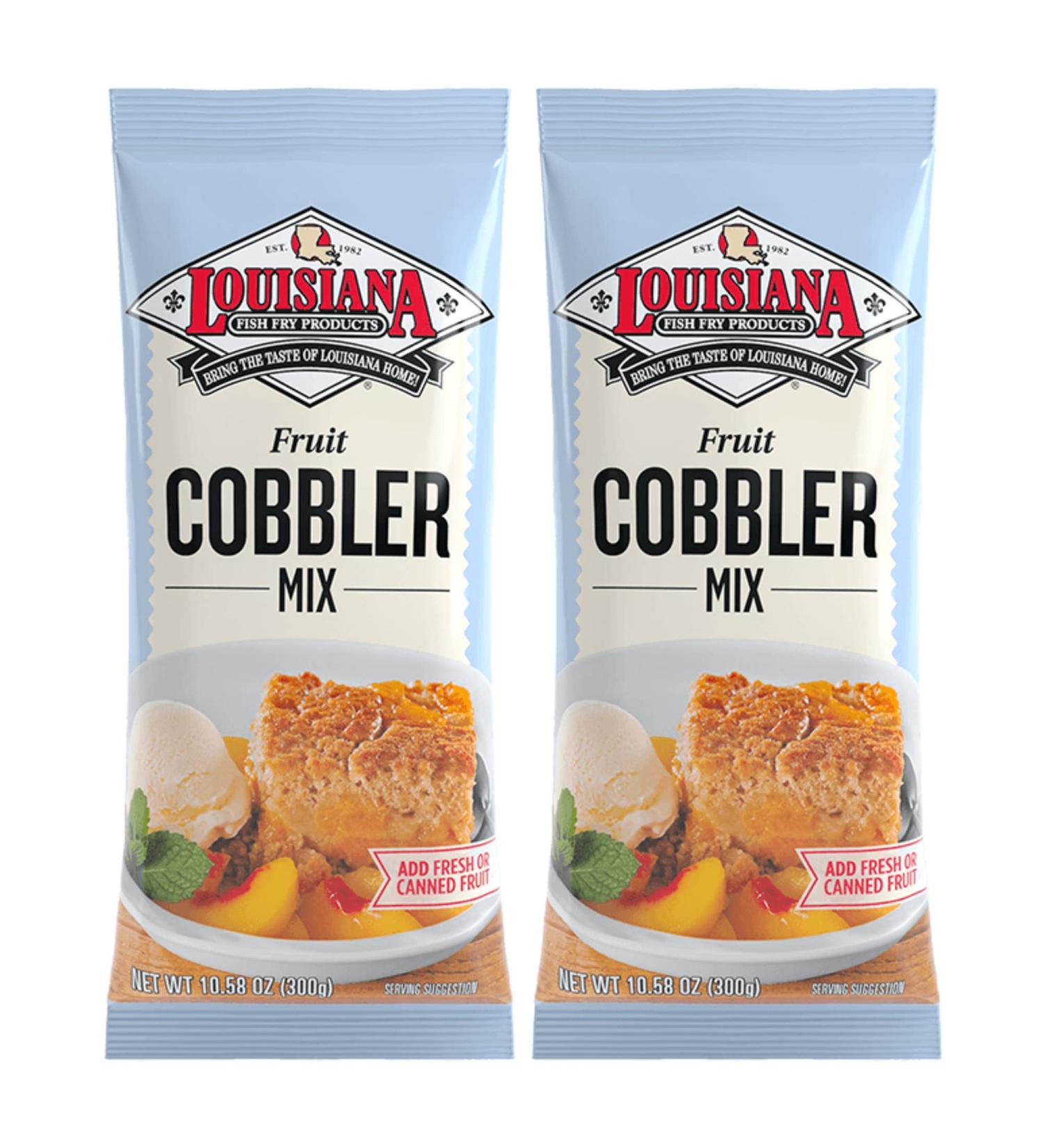 Louisiana Cobbler Mix 10.58 oz - Pack of 2 | Delicious Southern Dessert Blend - Buy Online on SooperMarket.com