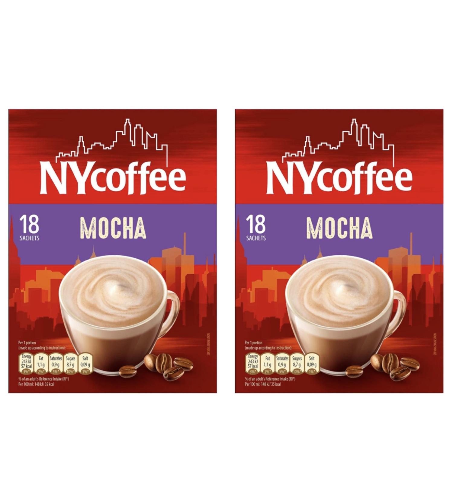 NY Coffee Latte Mocha Flavour 18 x 14g sachets in each box total 36 - Buy Online on SooperMarket.com