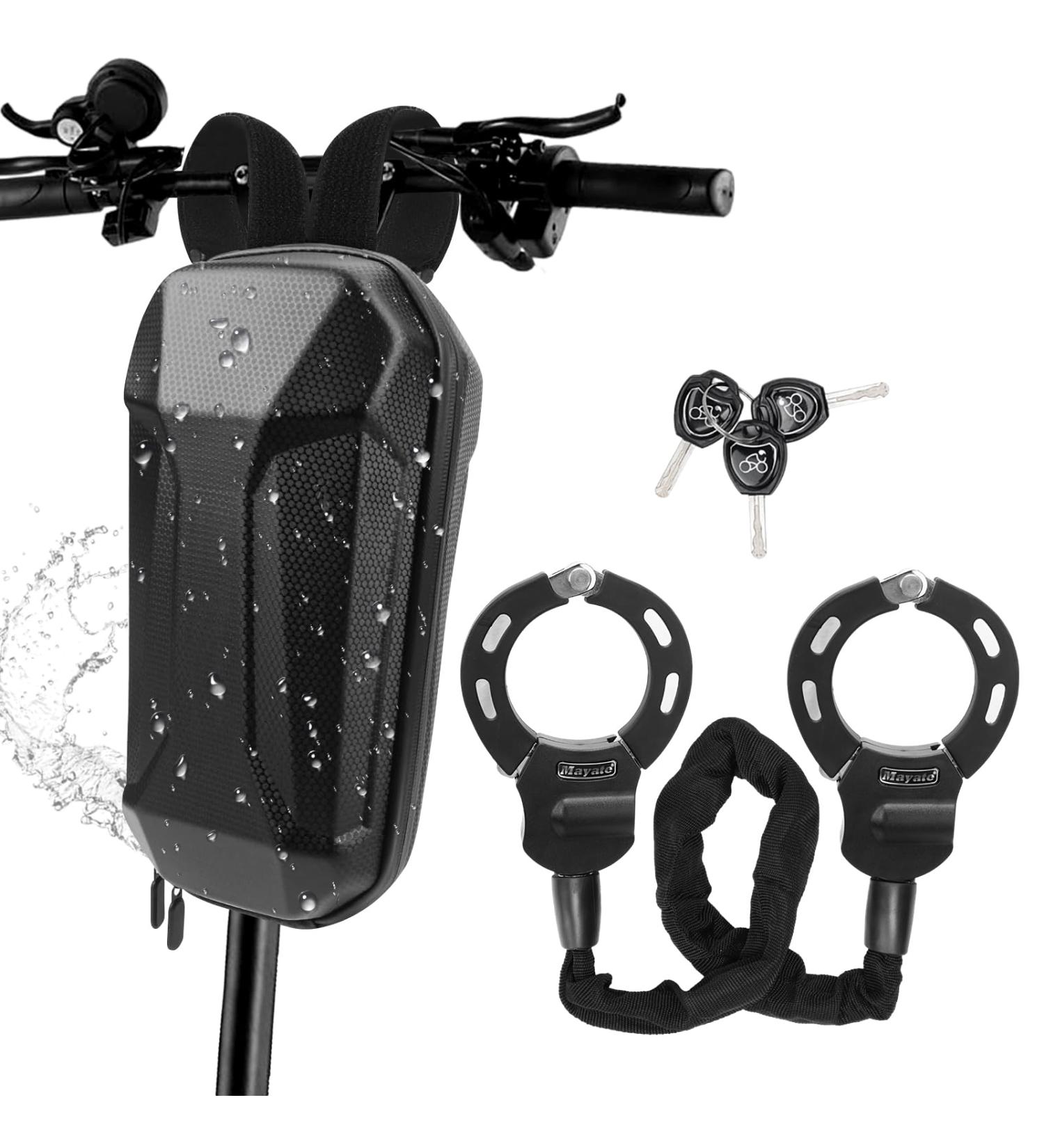Secure Your E-Scooter: Premium Handcuff Lock with Key & Waterproof Bag - Ideal for Segway Ninebot Xiaomi Niu Tyta006b | Best E-Scooter & Bicycle Security - Buy Online on SooperMarket.com