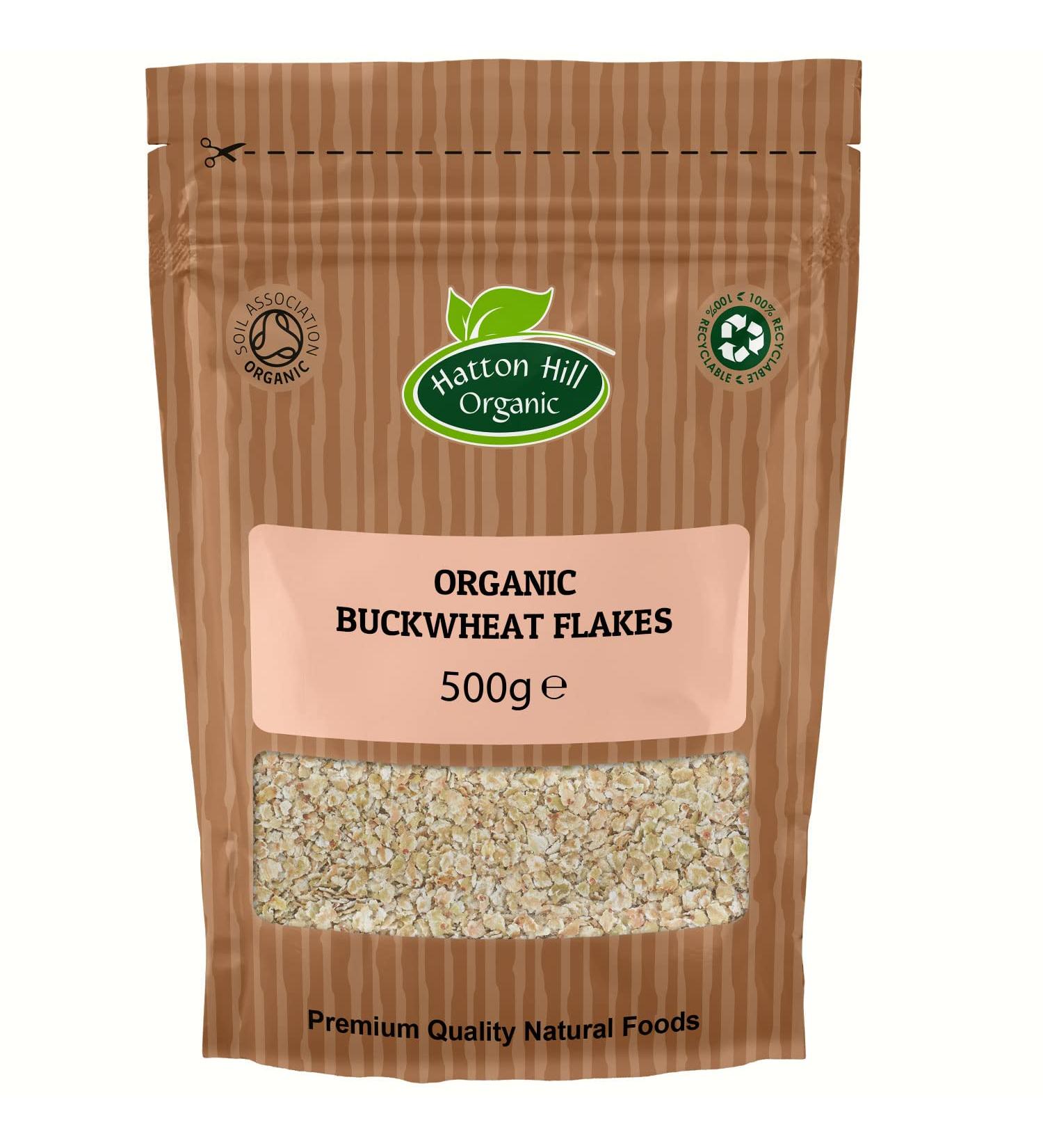 Organic Wheat Flakes 500g by Hatton Hill Organic - Free UK Delivery - Buy Online on SooperMarket.com