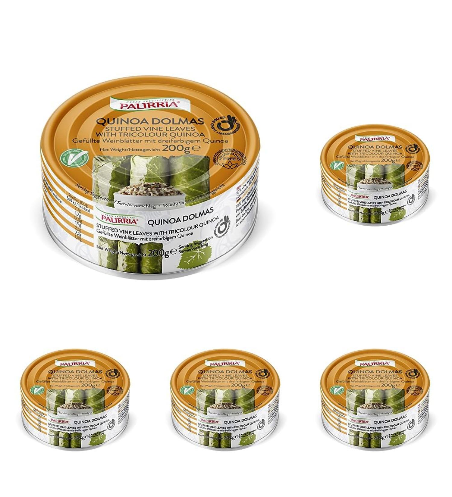 Paliria Vine Leaves with Quinoa 200g | Pack of 5 - Gourmet International Shipping - Buy Online on SooperMarket.com
