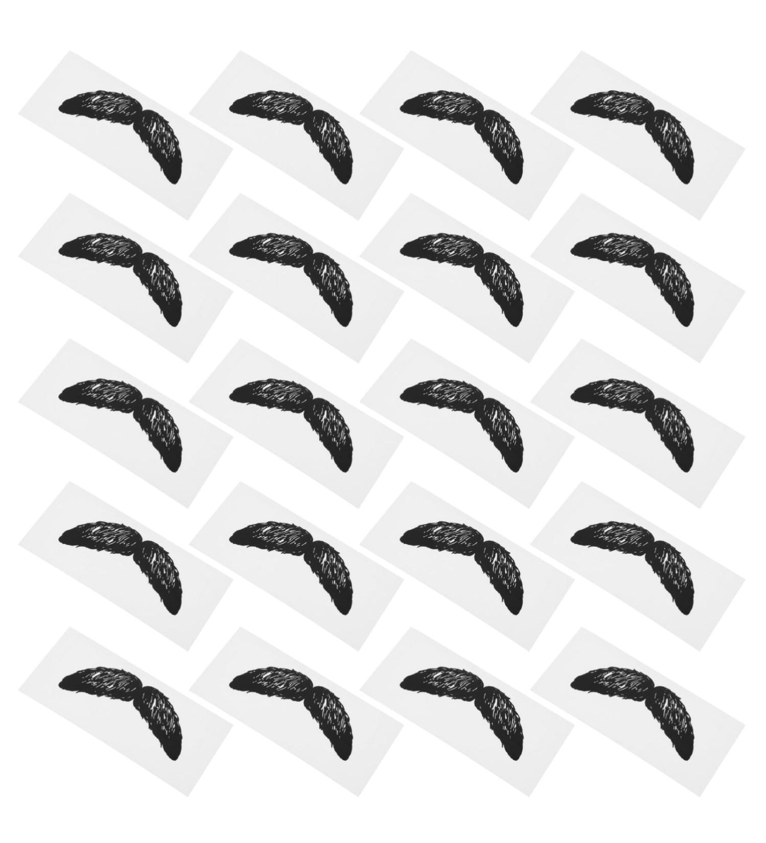 Beavorty 20 pieces sticker nose wax sticker face bare sticker adhesive filler for men body wax stripes wax stick for hair facial cleaning tools body care accessories 1 piece (1 Pack) black