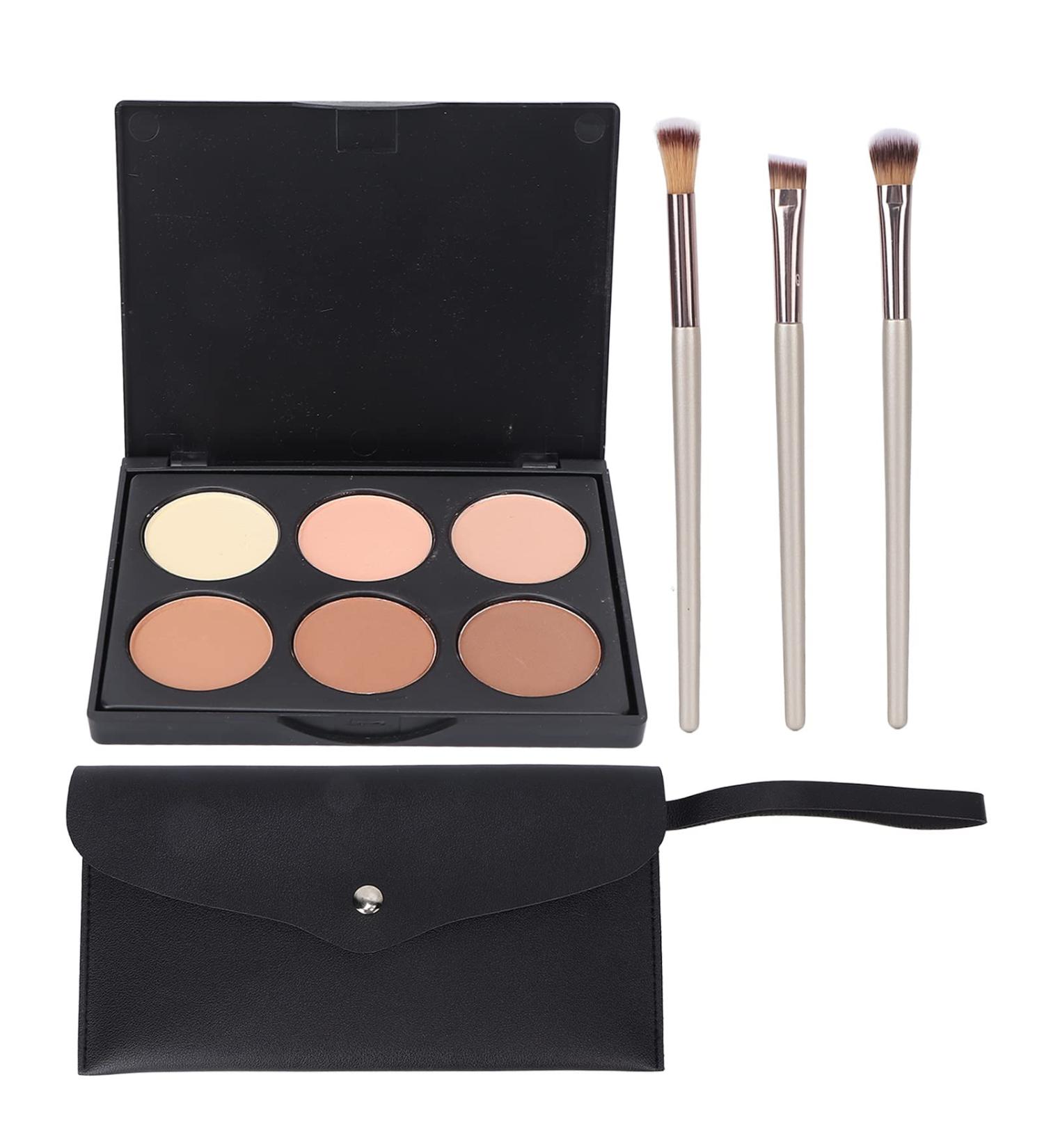 Shop 6-Color Matte Eyeshadow Palette | Professional Makeup Kit with Brushes & Bag - International Shipping Available - Buy Online on SooperMarket.com
