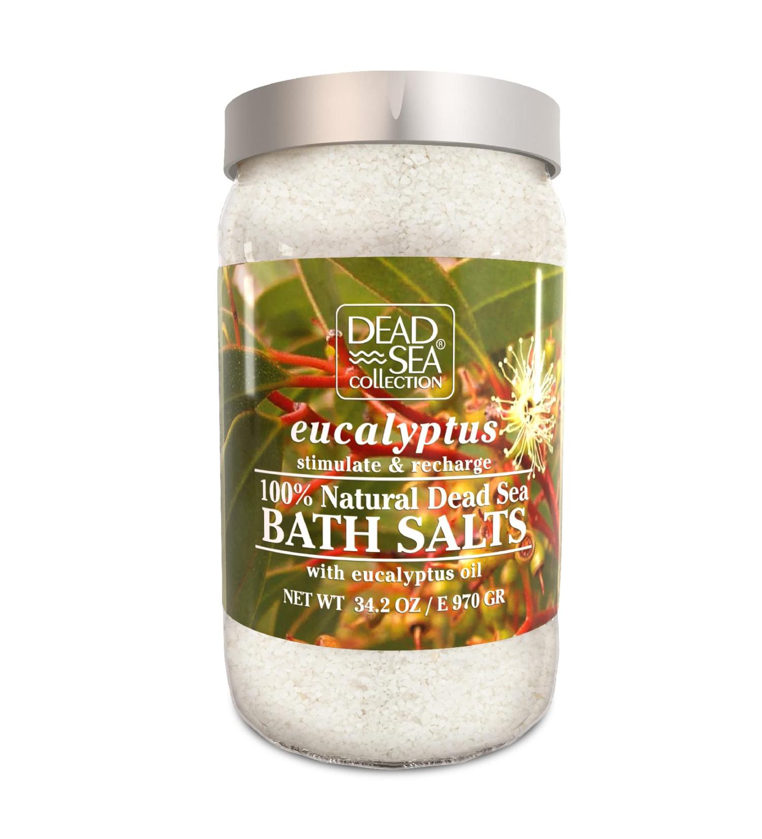 Dead Sea Collection Eucalyptus Bath Salts - 970g Organic Sea Salt for Relaxation & Aromatherapy Spa Experience - Buy Online on SooperMarket.com