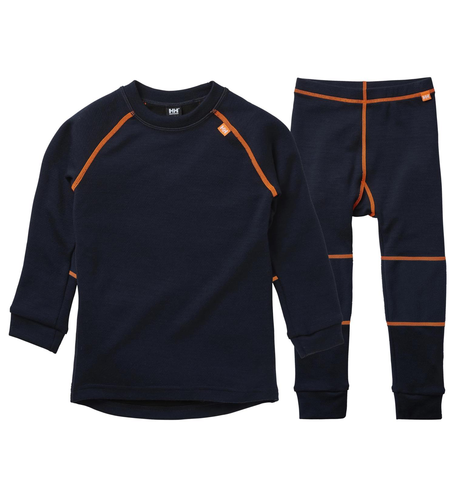 Helly Hansen Unisex Kids K HH Lifa Merino Set Long Sleeve T-Shirt - Navy - International Shipping Available - Buy Online on SooperMarket.com