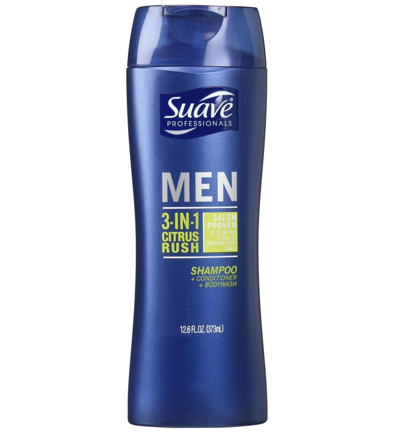 Suave Men 3 In 1 Shampoo Conditioner and Body Wash Citrus Rush 12 Ounce 12.6 Fl Oz (Pack of 1)