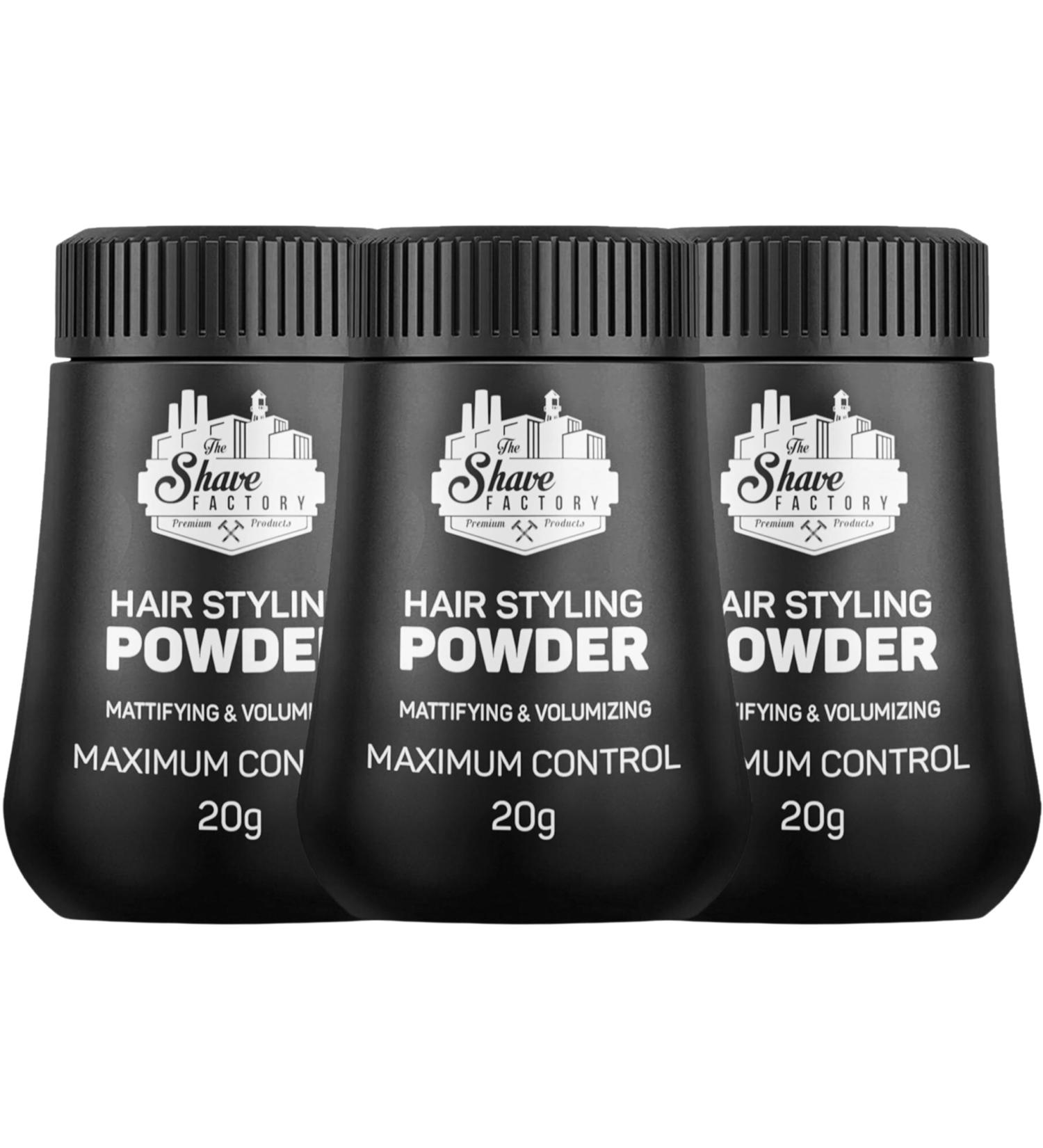 Shave Factory Volume Powder for Men - Long-Lasting Hair Styling | Mattifying & Volumizing Hair Powder | 60g Pack - Buy Online on SooperMarket.com