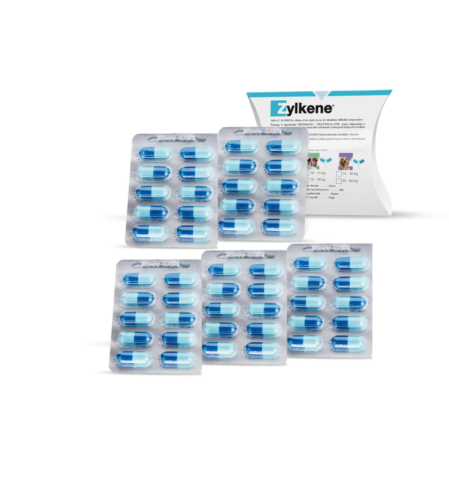 Buy Zylkene 450mg for Dogs & Cats - 50 Capsules | Calming Supplement for Stress Relief - International Shipping Available - Buy Online on SooperMarket.com