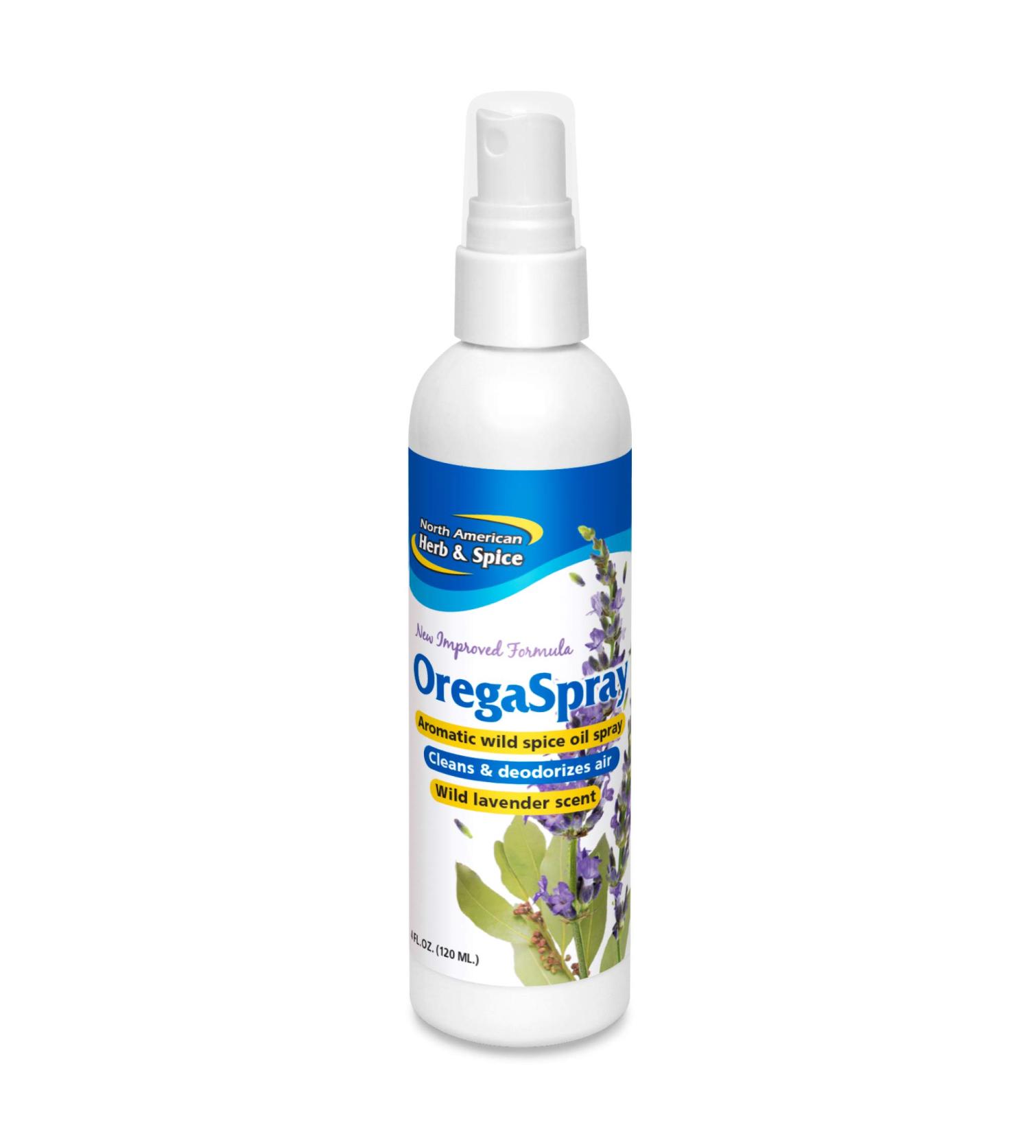 North American Herb & Spice OregaSpray - All-Natural Cleaner & Deodorizer - 4 oz - Non-GMO with Clove, Cumin, Lavender, Oregano - Buy Online on SooperMarket.com