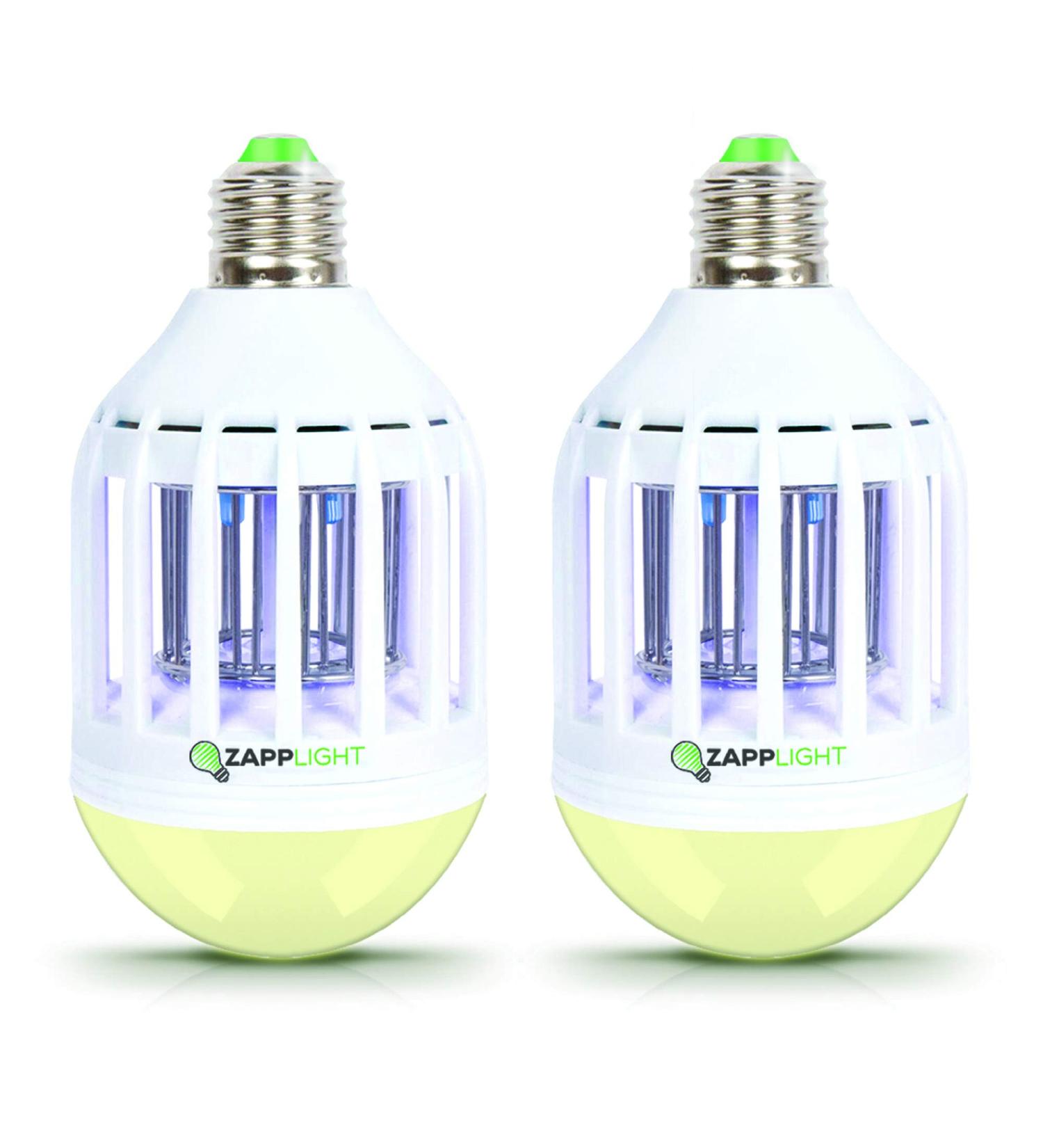 Zapplight ZAP402 Zapplight-Dual LED Lightbulb and Bug Light Zapper Pack of 2 - Buy Online on SooperMarket.com
