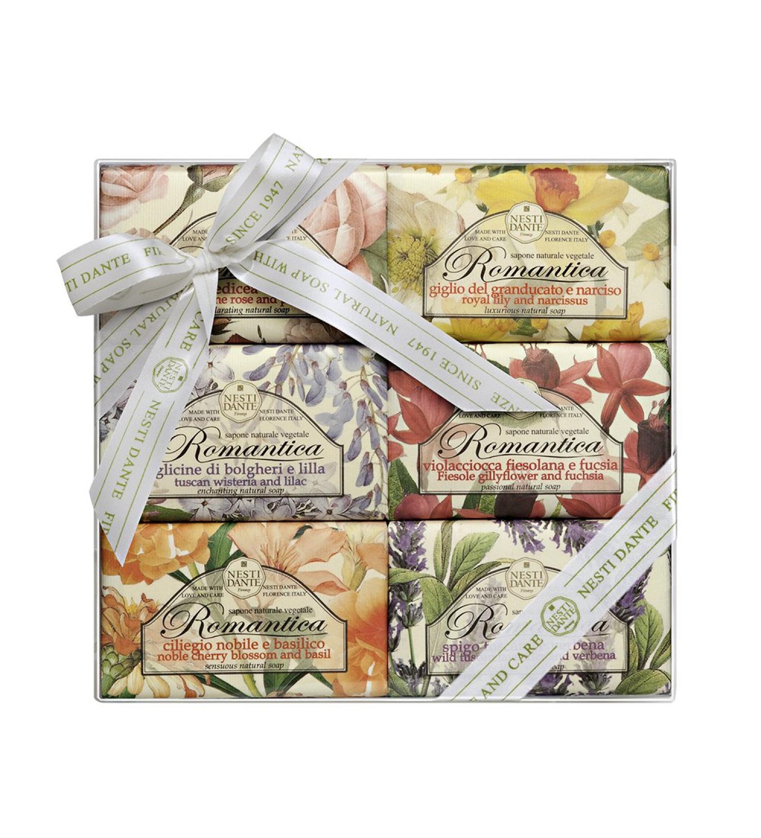 Romantica Floral 6 Soap Gift Set - Luxury Bath Collection - Buy Online on SooperMarket.com