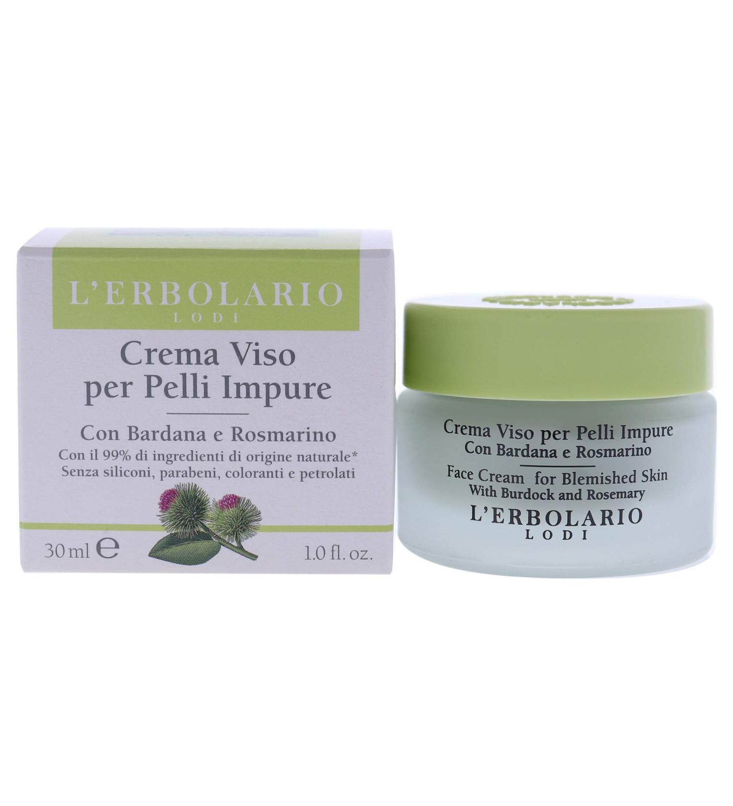LErbolario Face Cream for Blemished Skin for Unisex 1 oz Cream