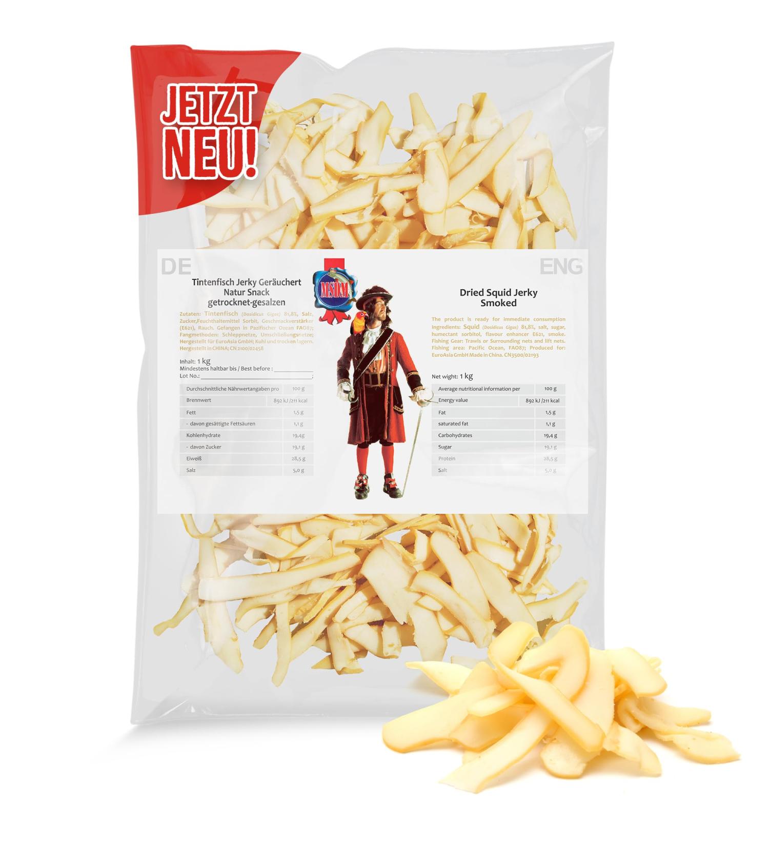 Buy Inkfish Jerky Tulsment (1kg XXL Pack) - High Protein Fish Jerky Snack Omega 3 Dry Fish Alternative to Beef Jerky & Chips - International Shipping Available - Buy Online on SooperMarket.com