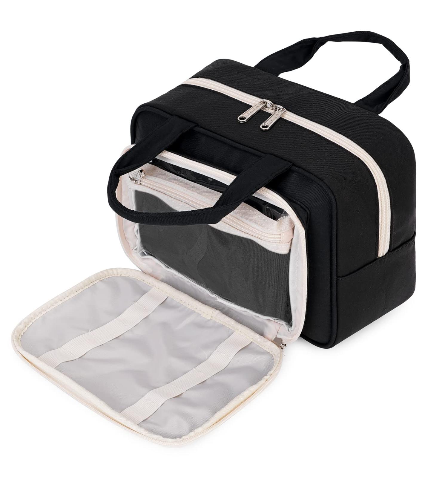 Large Full Size Black Toiletry Bag for Women - Travel Makeup Organizer - Buy Online on SooperMarket.com
