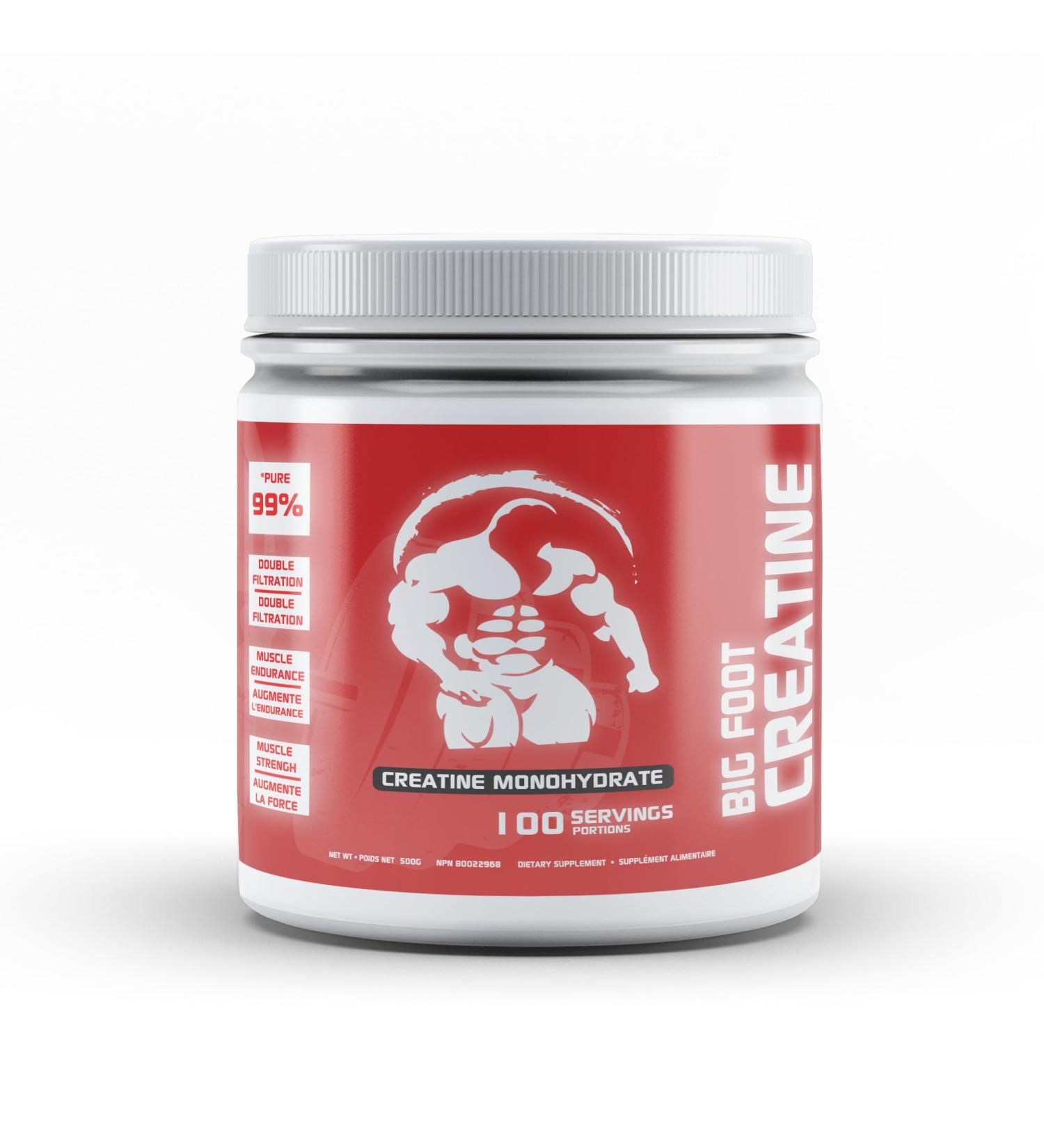 Predator Labs Big Foot Creatine 500g 100 servings of our 99% pure monohydrate creatine is double filtered for optimal absorption and unprecedented results supplement for muscle growth increased strength better energy production and improved athletic perfo - Buy Online on SooperMarket.com
