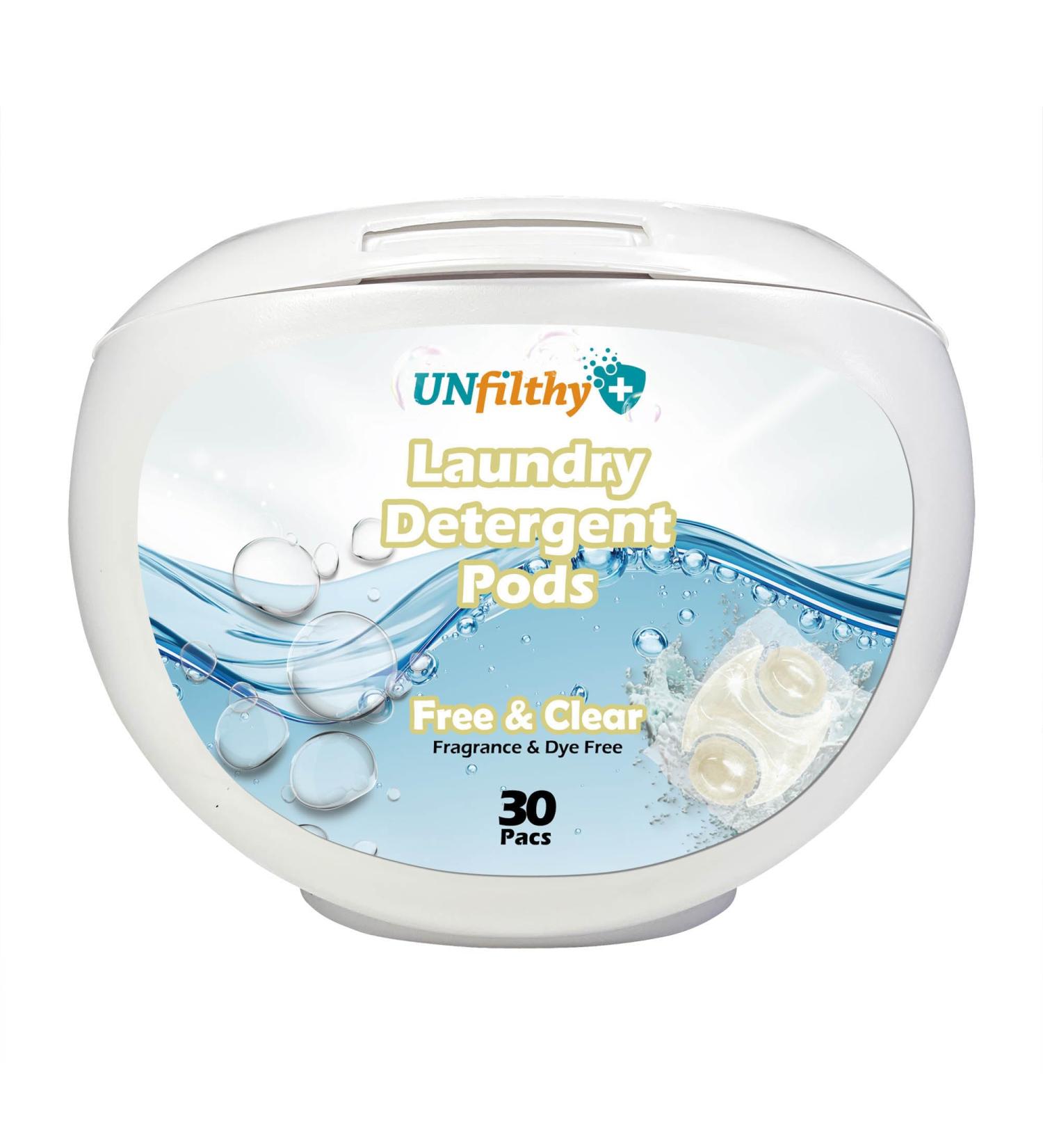 UNfilthy Concentrated Unscented Laundry Pacs - 30 Count | Eco-Friendly & International Shipping - Buy Online on SooperMarket.com