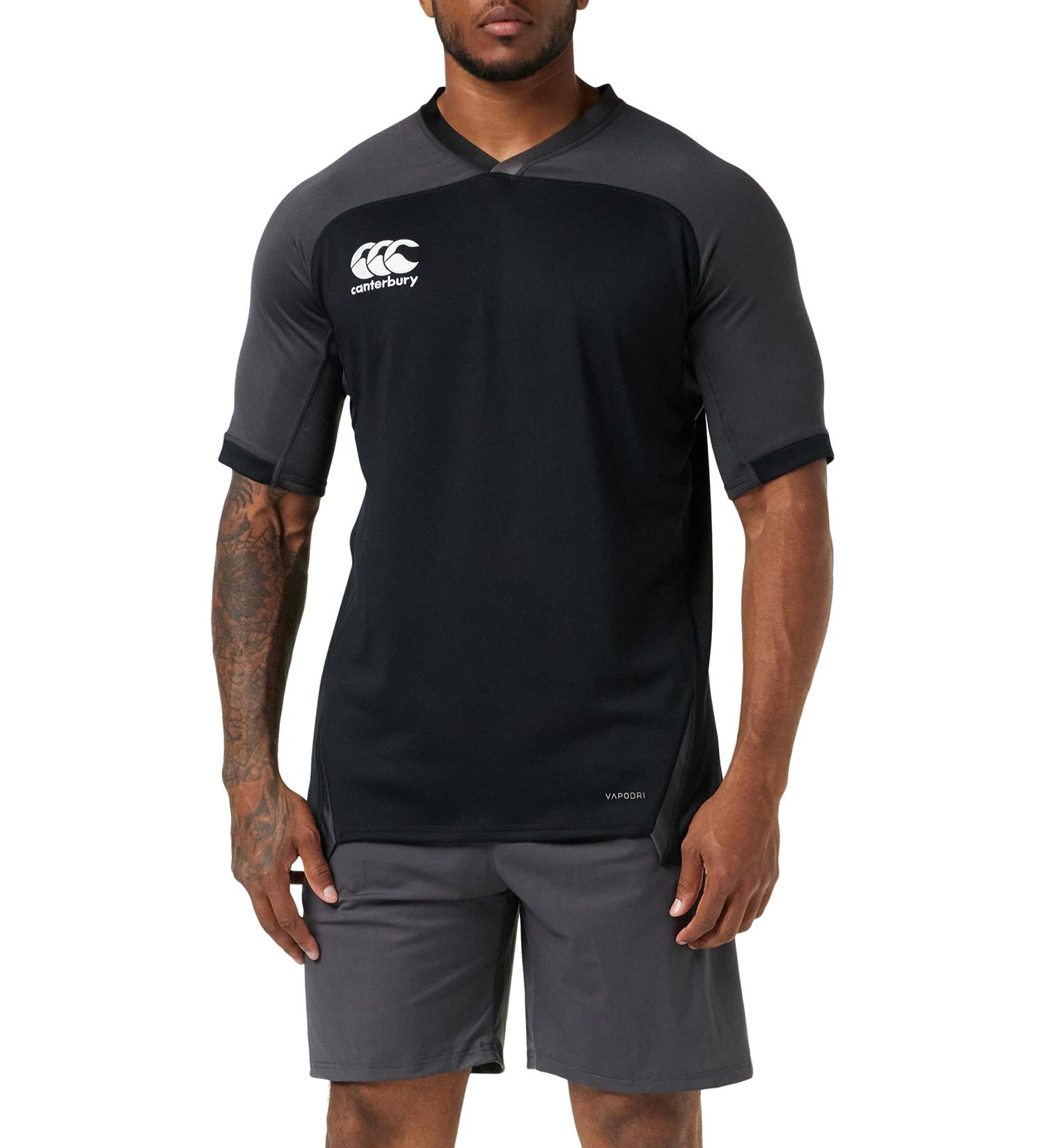 Canterbury Men's Vapodri Evader Rugby Jersey XL - Black | International Shipping Available - Buy Online on SooperMarket.com