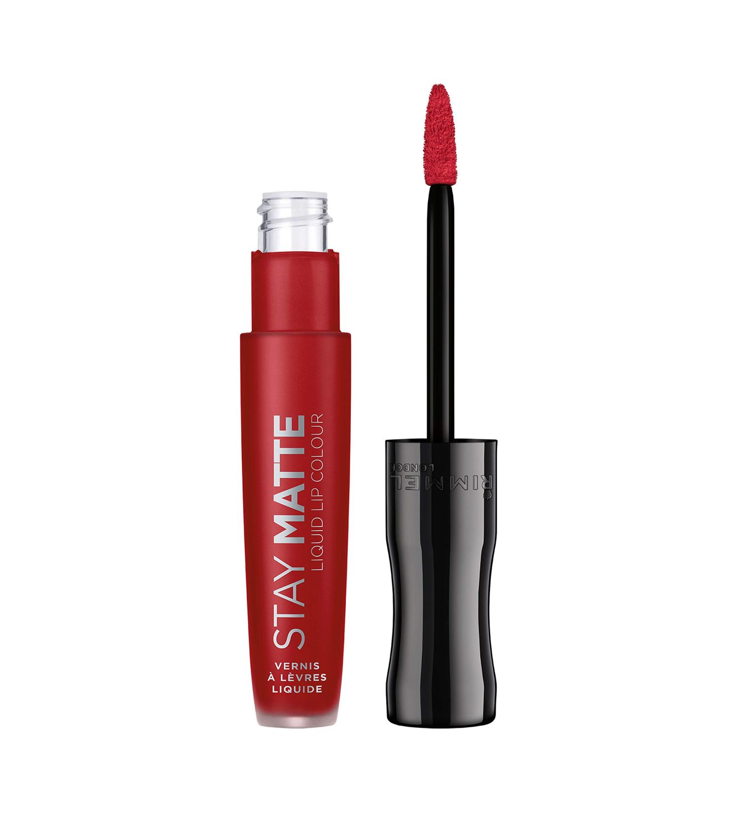 Rimmel London Stay Matte Liquid Lip Colour 500 Fire Starter 5.5ml - Long-Lasting Matte Finish (Pack of 1) - Buy Online on SooperMarket.com
