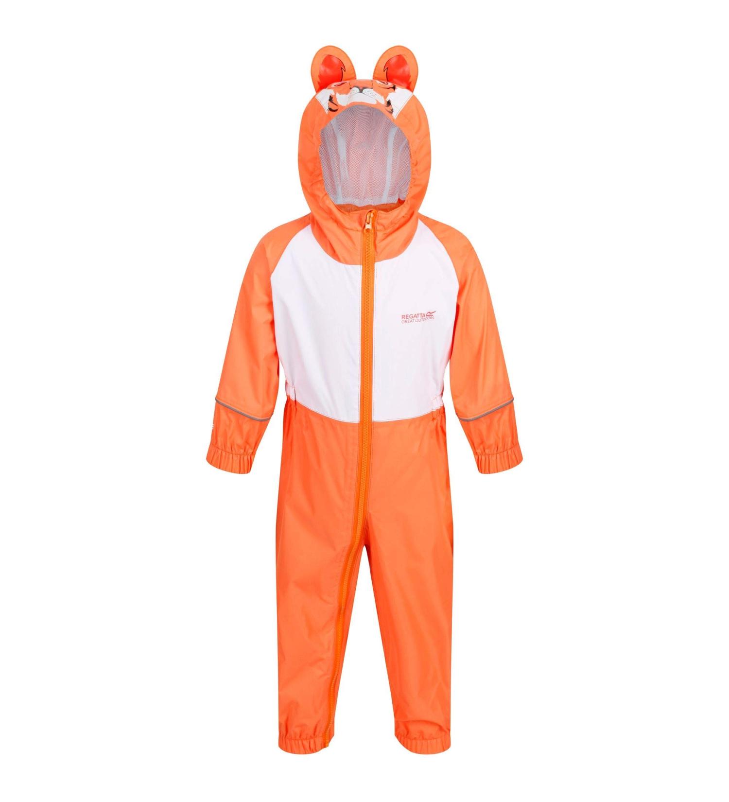 Regatta Girl's Charco All-in-One Suit 3 Years - JaffaOrange/White - Buy Online on SooperMarket.com