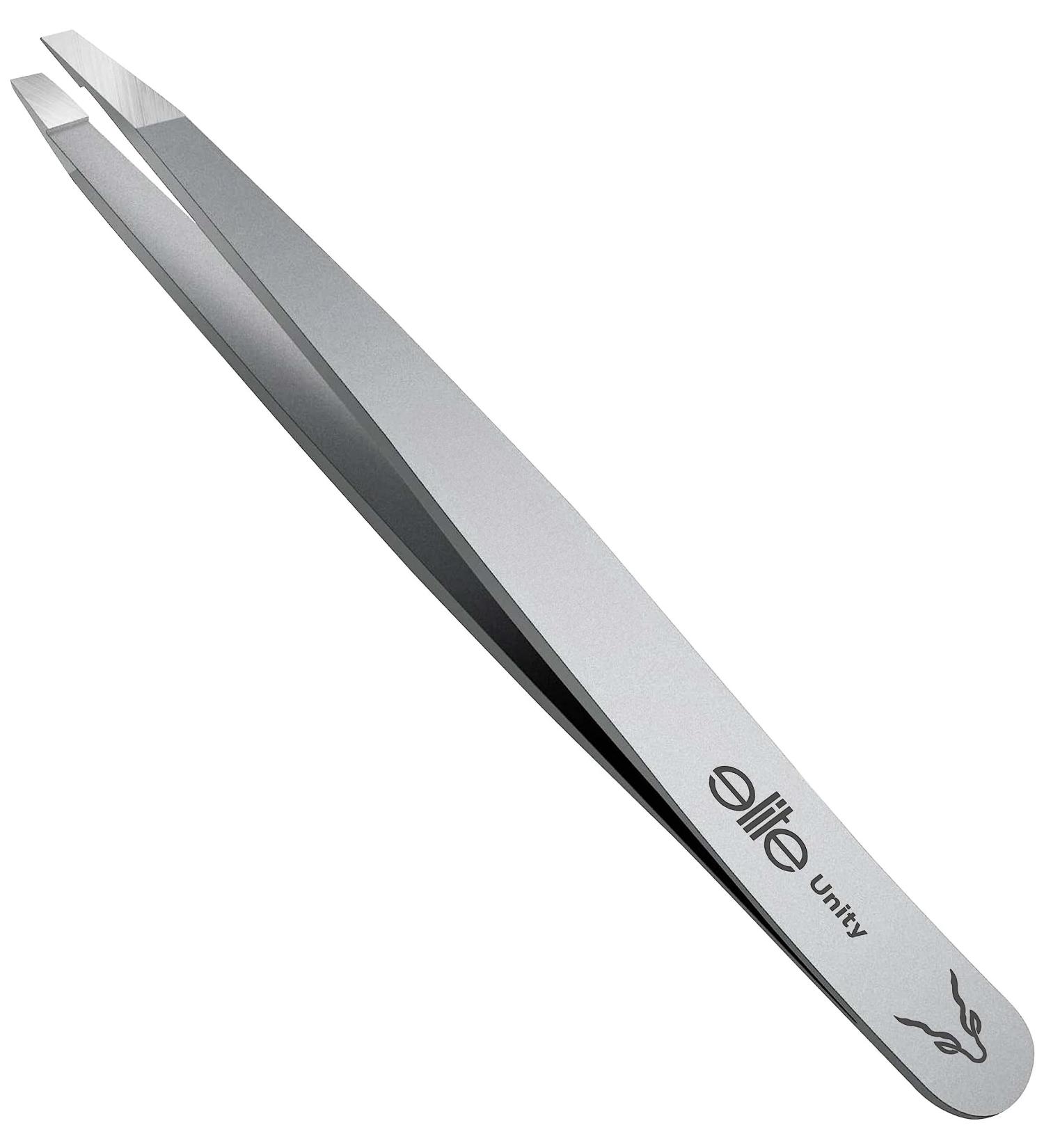 Elite Unity Tweezers - Professional Precision Hair Removal Tweezers for Women - Tweezer Kit with Strong Grip and Ergonomic Design - Grey - Buy Online on SooperMarket.com
