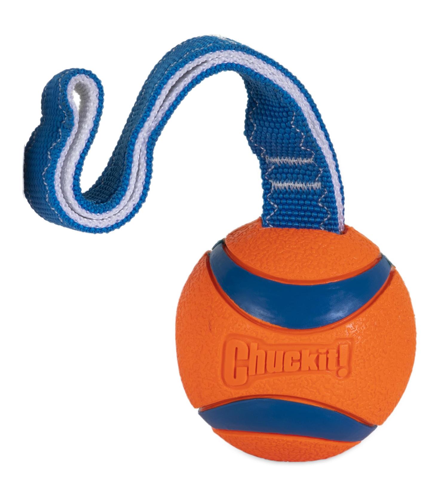 Chuckit! Ultra Tug Dog Toy | Large Rubber Ball Interactive Fetch & Tug Toy - Buy Online on SooperMarket.com