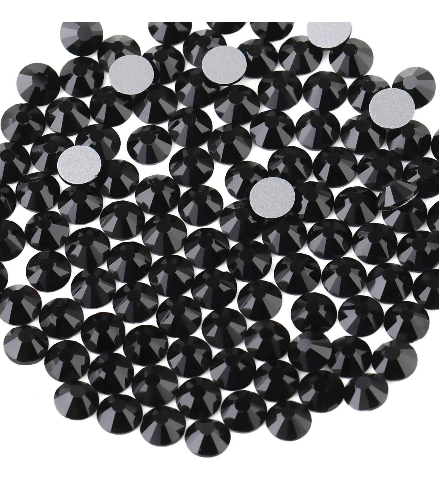 Beadsland 288PCS Flat Back Rhinestones for Nails - Black SS30 Nail Crystals (6.4-6.6mm) - International Shipping Available - Buy Online on SooperMarket.com