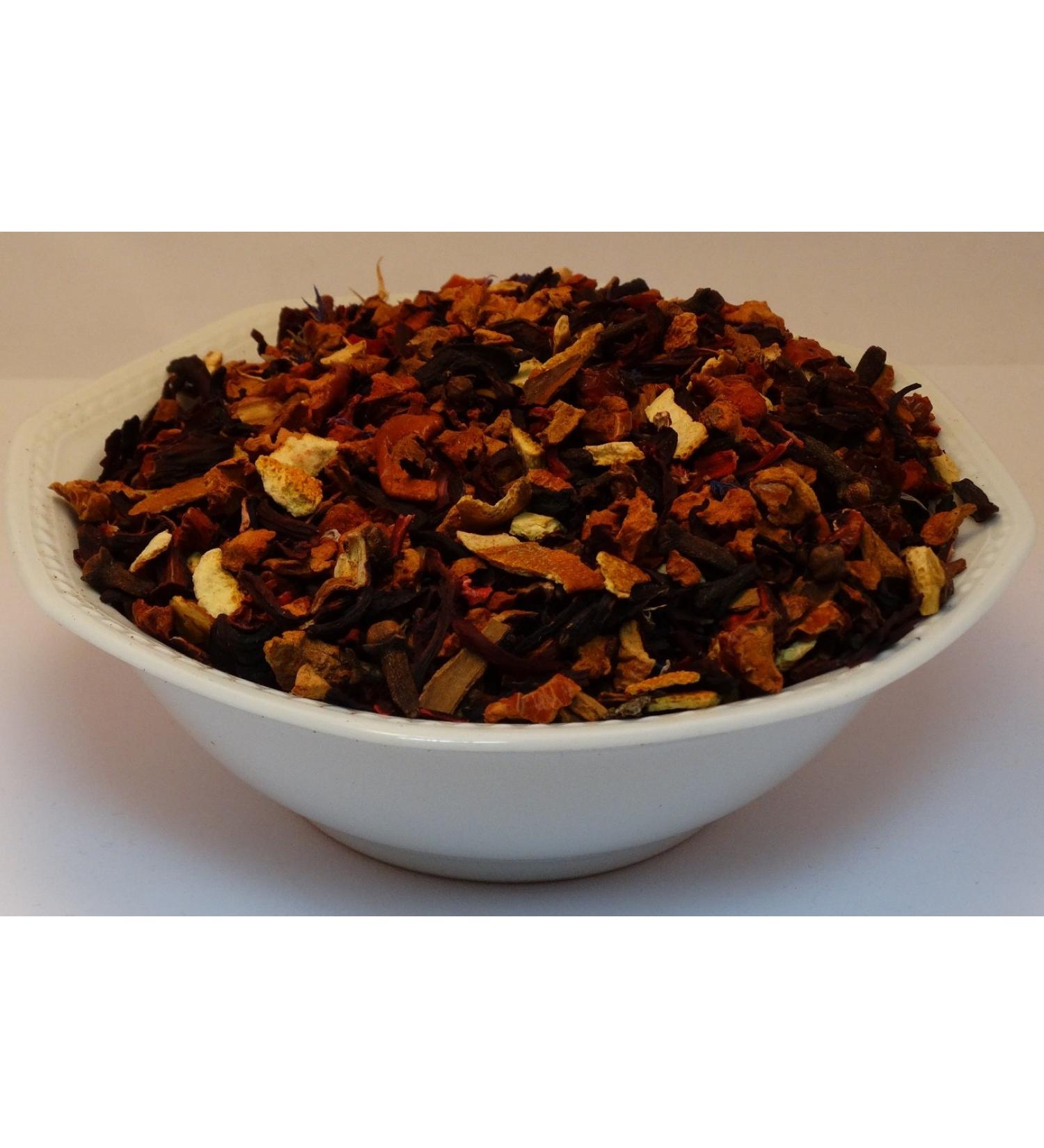 100g Christkindle fruit tea loose with a fine cinnamon flavor Winter Christmas tea in a resealable bag - Buy Online on SooperMarket.com