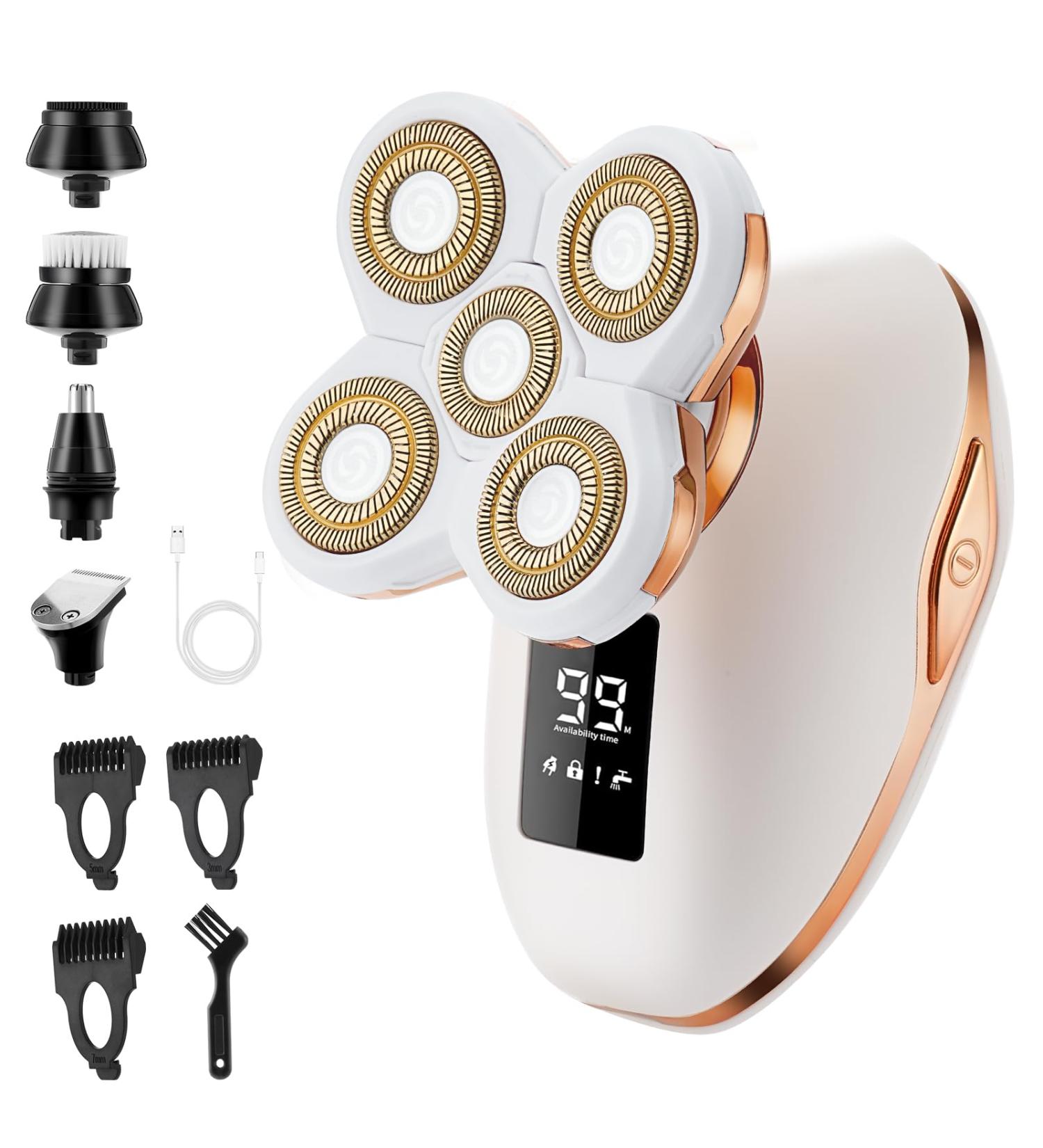Buy Electric Razors for Women 5D Facial Hair Removal & 5-in-1 Wet/Dry Bikini Trimmer - Rechargeable Painless Grooming Kit - Buy Online on SooperMarket.com