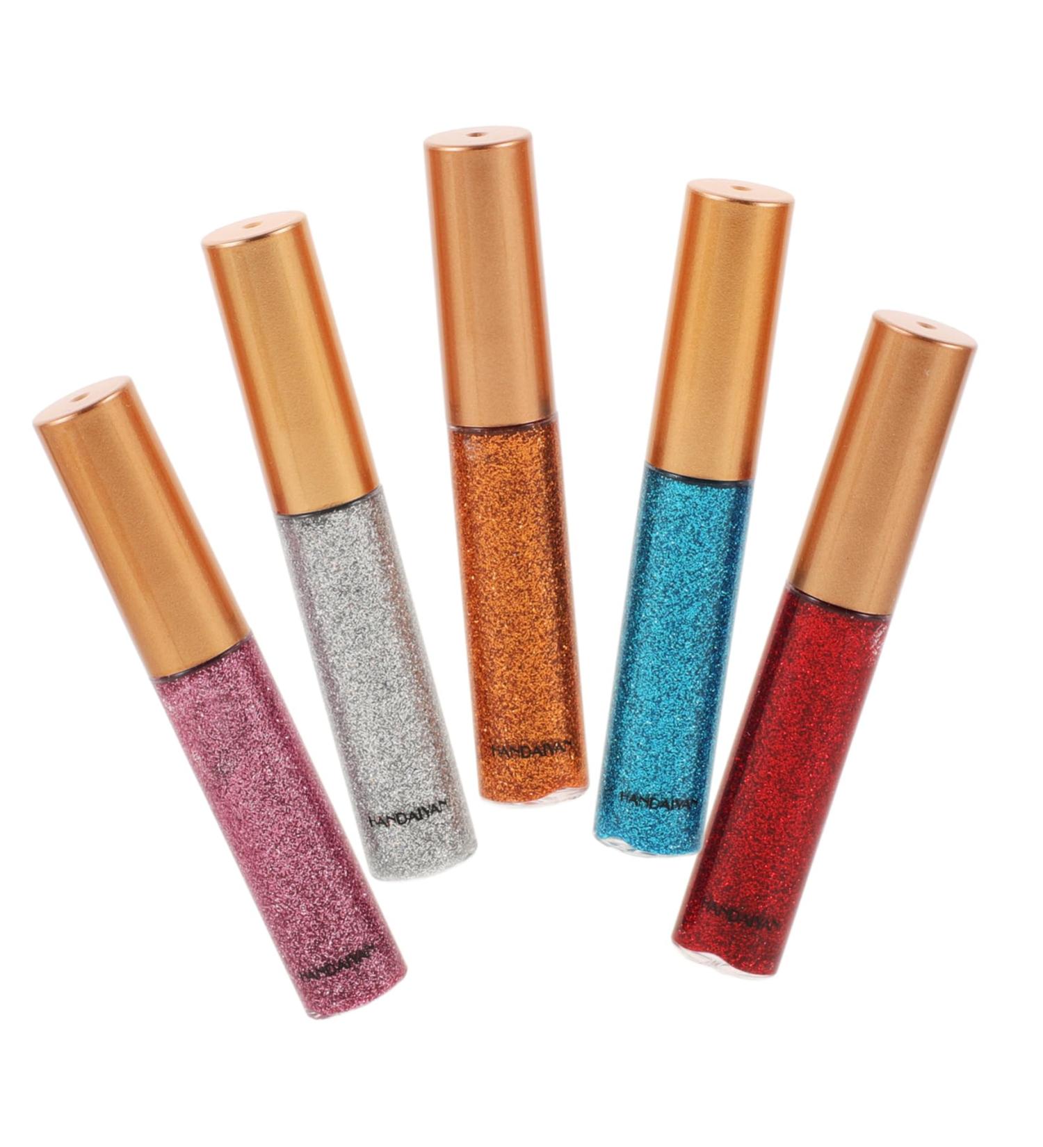 Mikinona 5pcs Sparkle Eyeliner Gold Eyeliner Liquid Eyeshadow Glitter Highlight Makeup Liquid - Buy Online on SooperMarket.com
