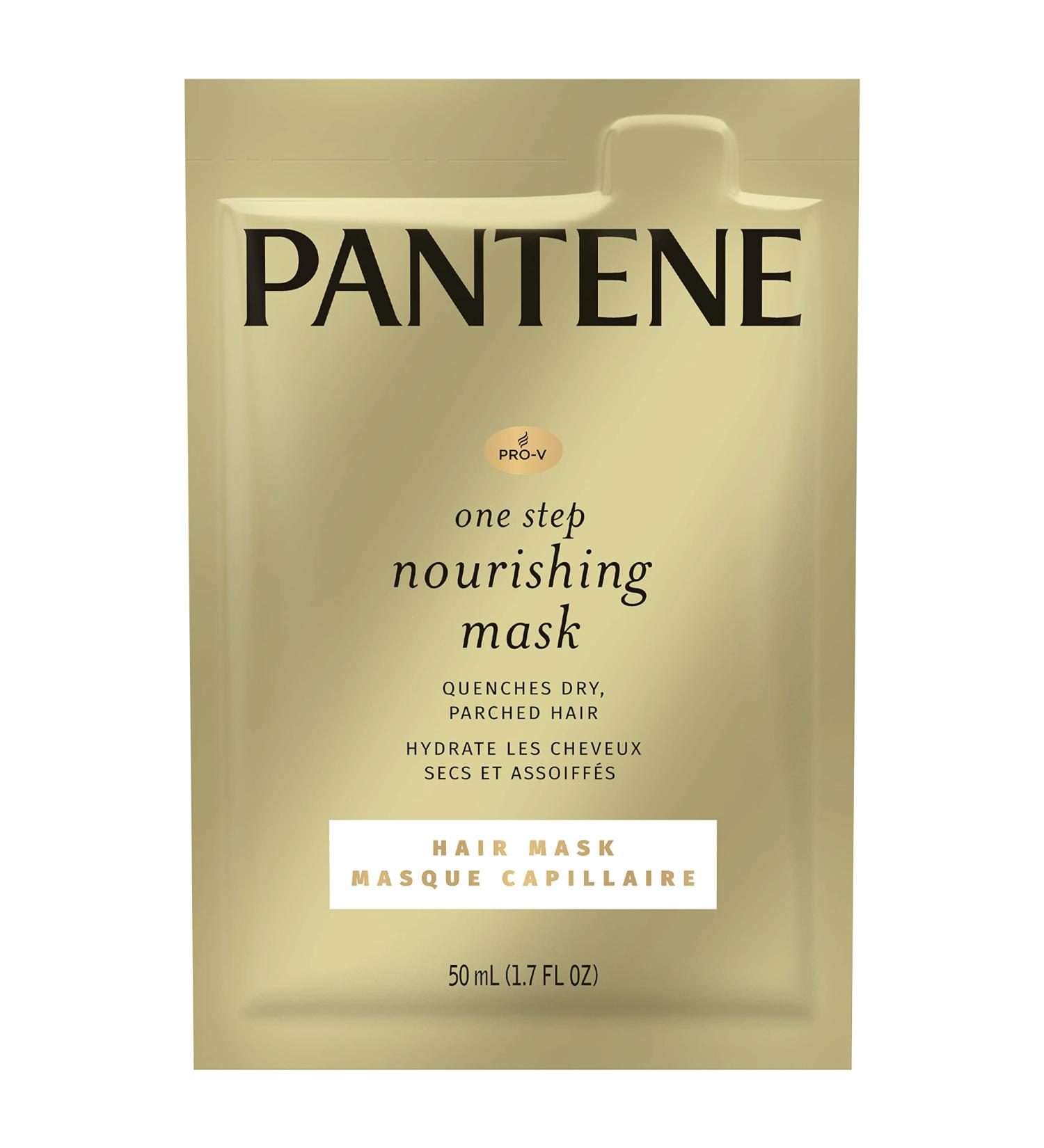 Pantene Pro-V One Step Nourishing Hair Mask 1.7 fl oz 10 Count - Moisturizing and Restoring Treatment - Buy Online on SooperMarket.com
