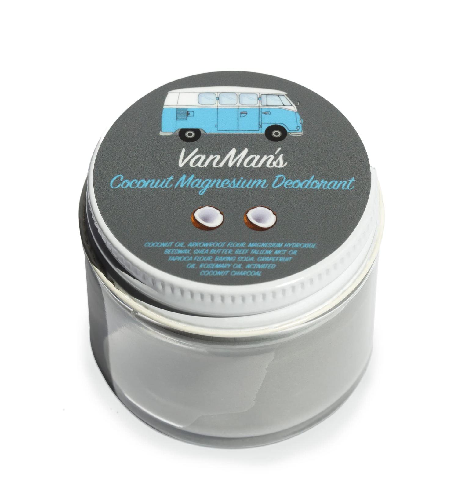 Vanman Coconut & Magnesium Deodorant for Sensitive Skin - Odor Fighting & Moisture Protection (2oz) - Buy Online on SooperMarket.com