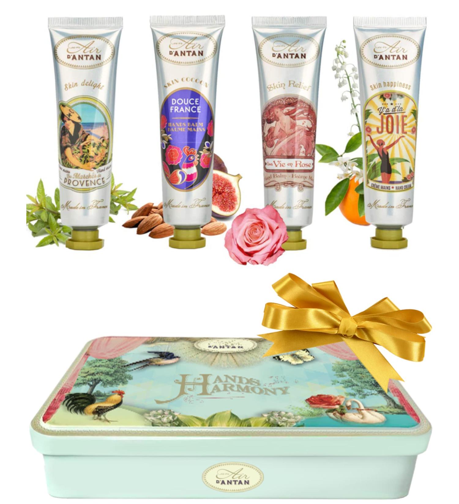 UnAir d'Antan Hand Lotion Gift Set for Women - Shea Butter & Sweet Almond Oil - 4pcs Provence Scents - Douce, Rose & Joie - Buy Online on SooperMarket.com