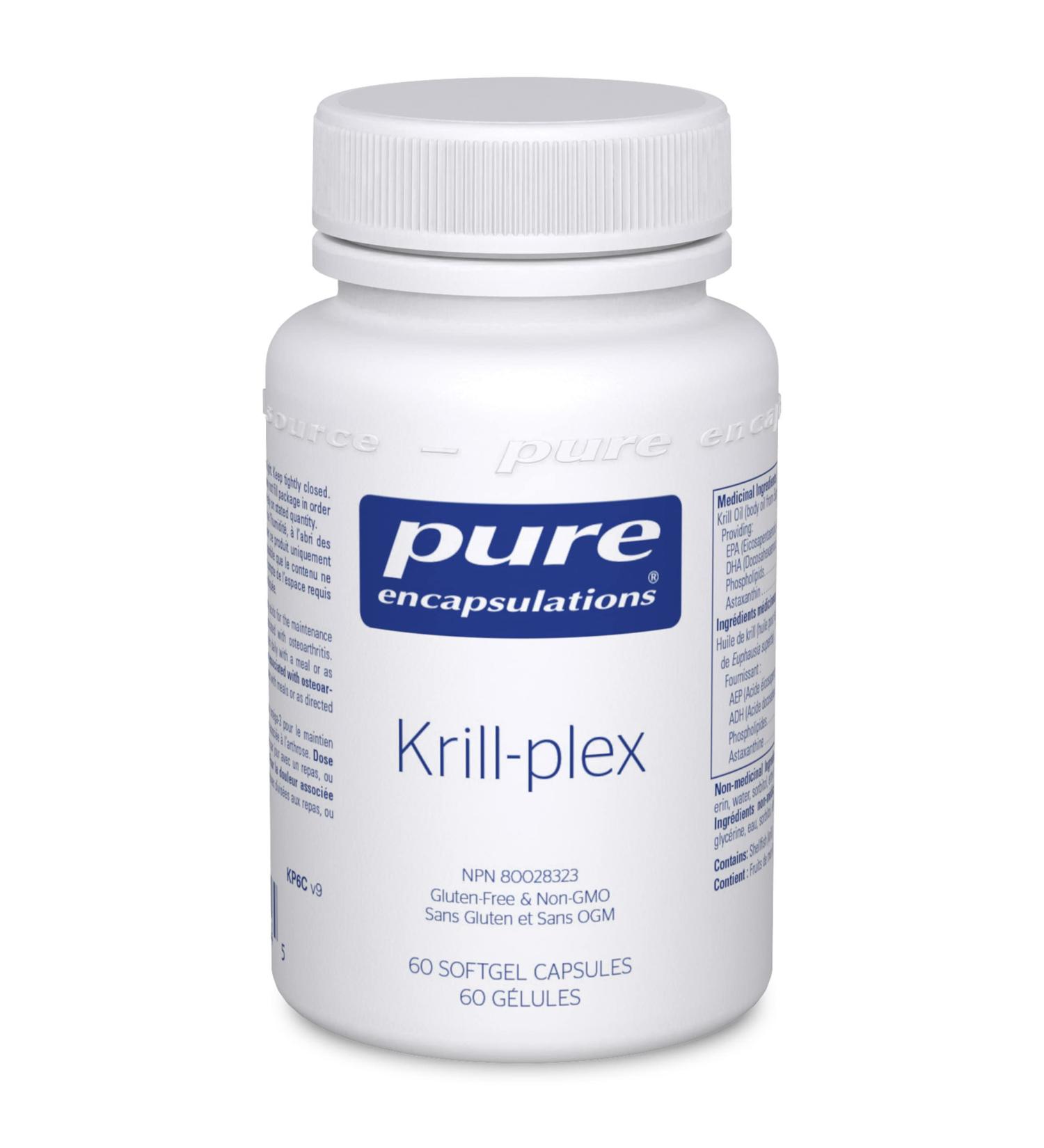 Pure Encapsulations - Krill-plex - Supports Menstrual Comfort Heart Health Joint Support Cognitive Function and Skin Health* - 60 Softgel Capsules - Buy Online on SooperMarket.com