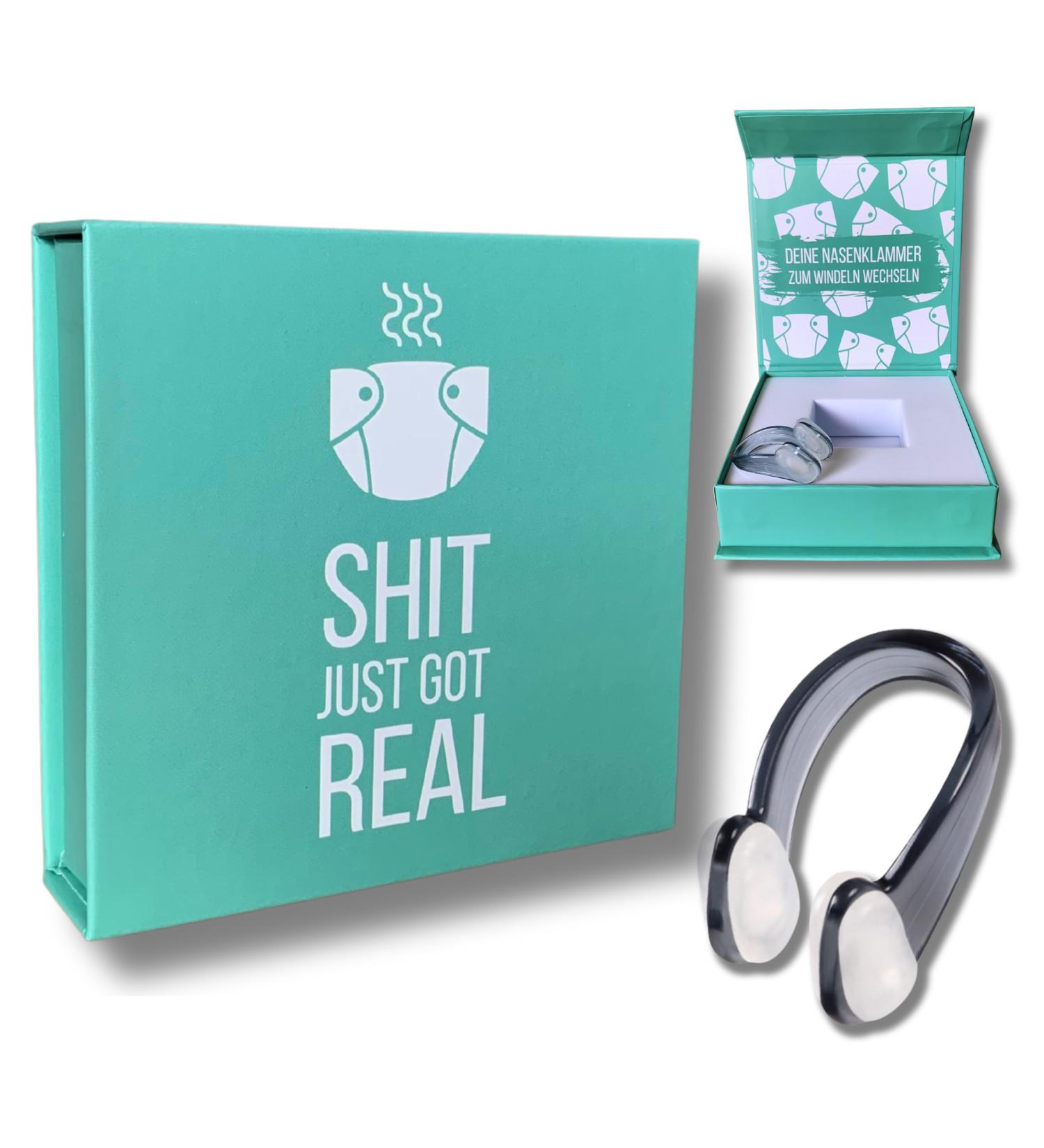 Lilejo Funny Baby Gift: Change Nose Bracket for Diapers Perfect for Baby Showers Birthday Parties & Gender Reveals in Turquoise - Buy Online on SooperMarket.com