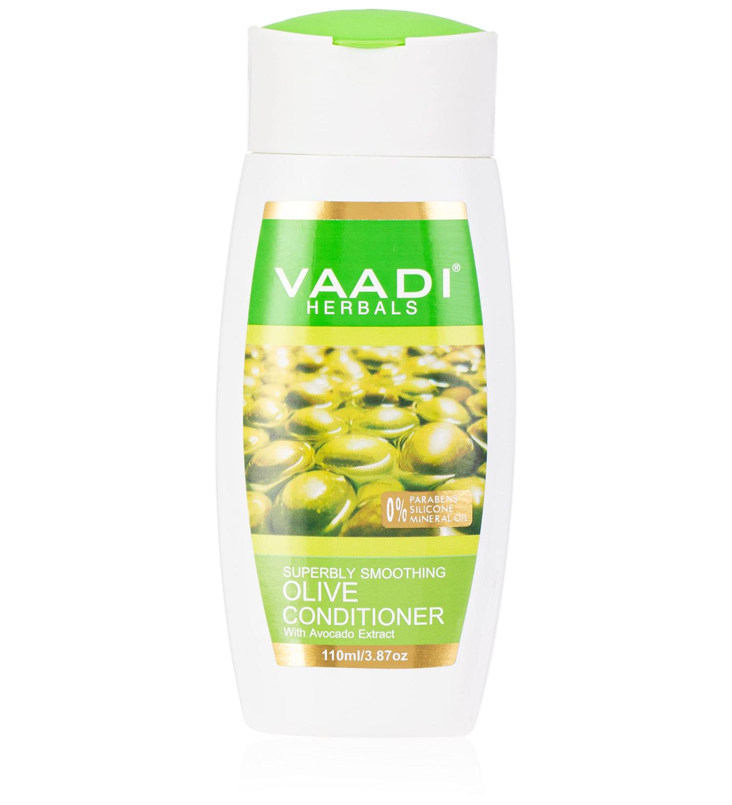 Vaadi Herbals Heena Shampoo & Olive Conditioner Set - Superbly Smoothing 110ml | Buy Internationally - Buy Online on SooperMarket.com