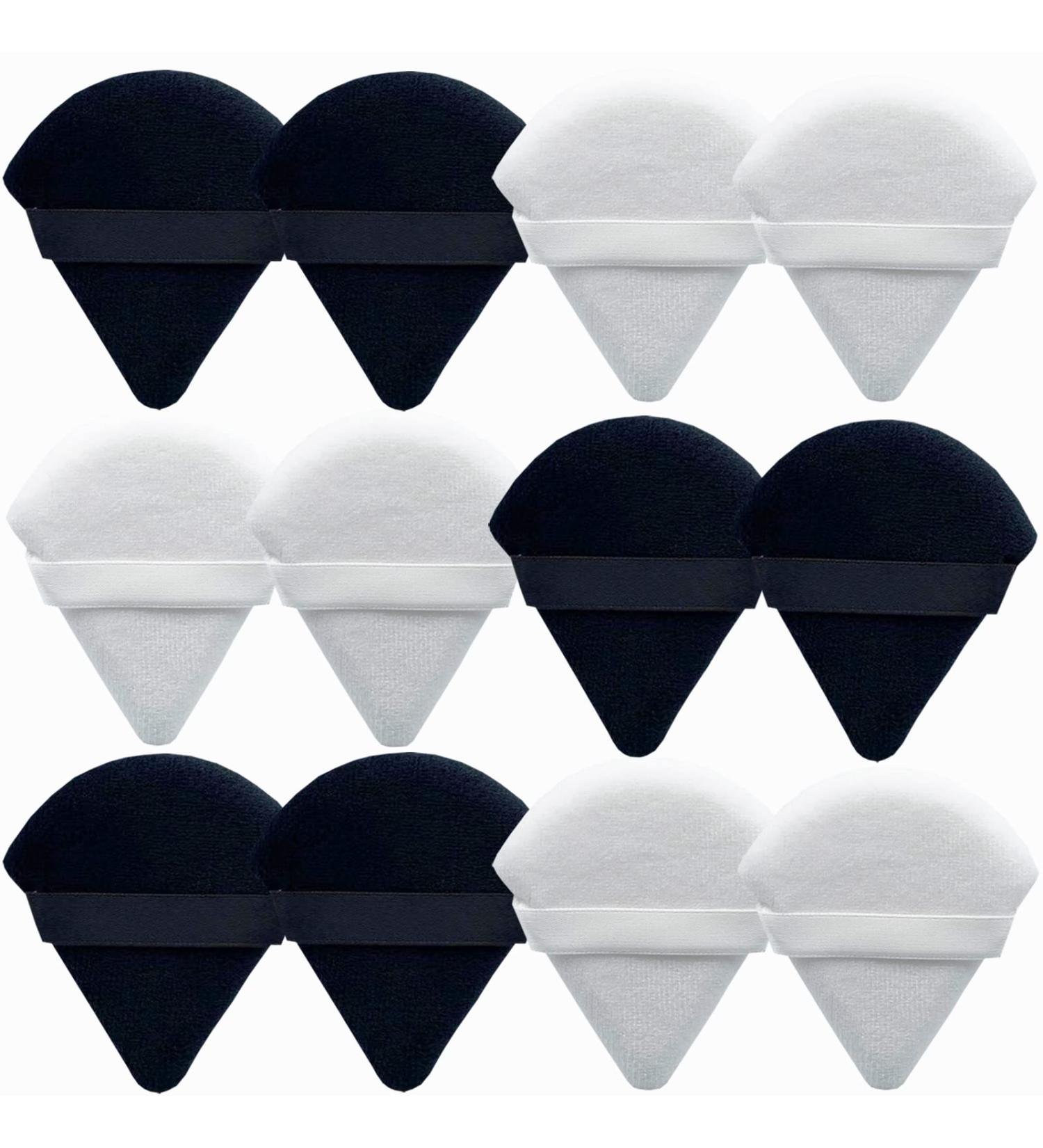12Pcs Velvety Triangle Powder Puff Set for Flawless Makeup Application - Buy Online on SooperMarket.com