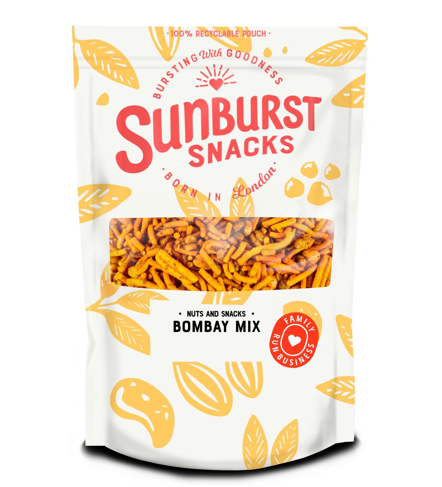 Sunburst Snacks Spicy and Crunchy Bombay Mix (Hot) 500g - Buy Online on SooperMarket.com