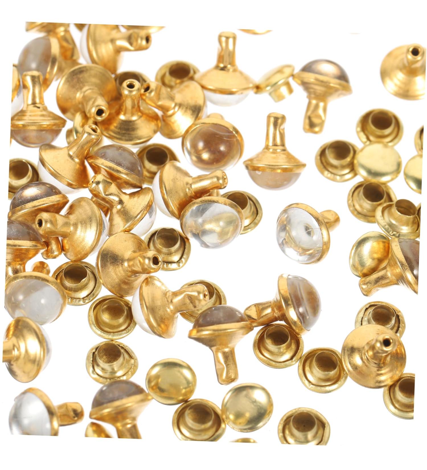 STOBOK 150 pcs Studs Shoe Clothing Crafts Rivet Kit Spikes Rivets Bag Stud Craft DIY Accessories for 0.9X0.7cmx3pcs As Shownx3pcs - Buy Online on SooperMarket.com