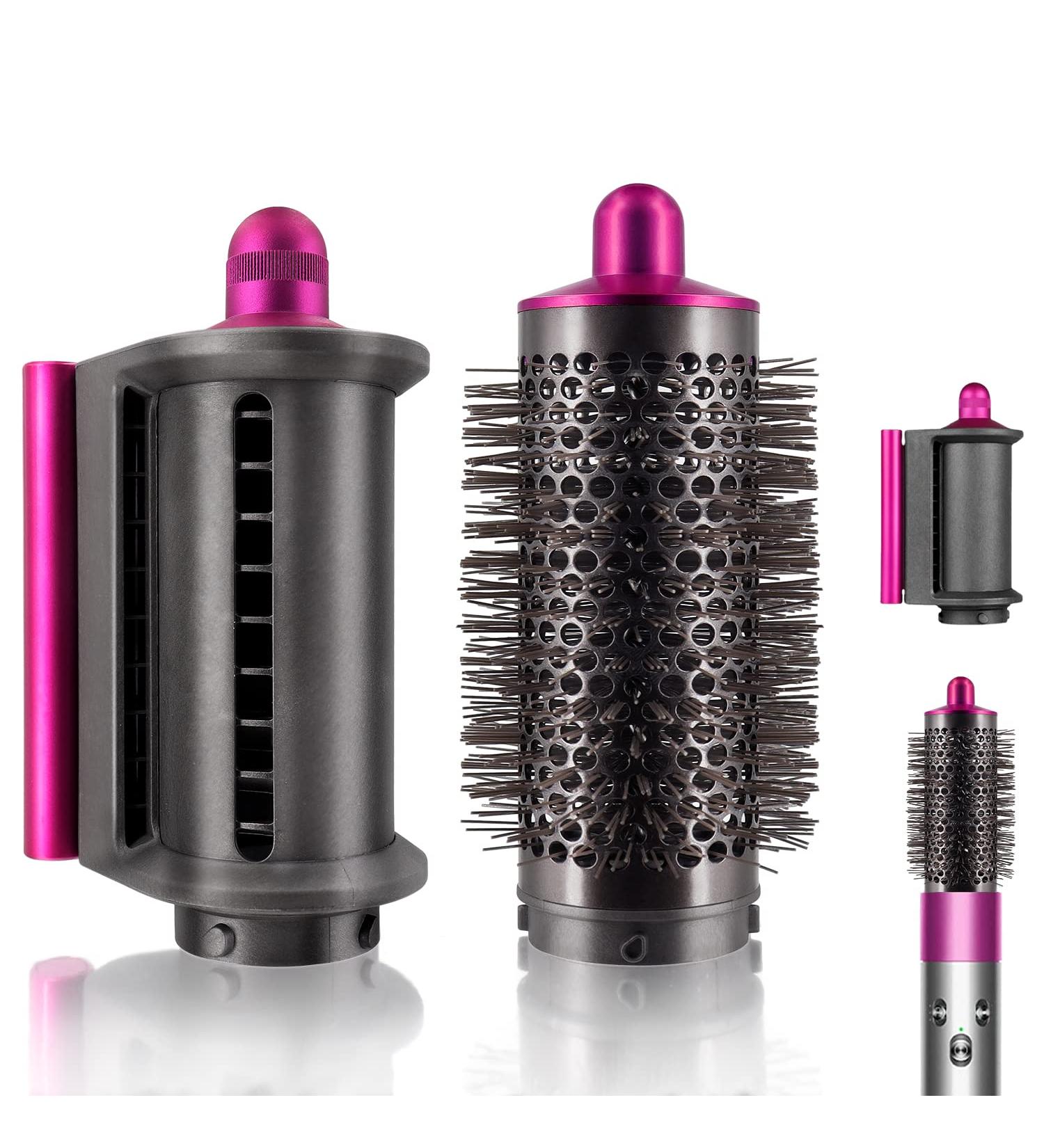 Buy Anti-Flying Nozzle & Round Volumizing Brush for Dyson Airwrap HS01/HS05 | Smoothing Dryer Attachment – Enhance Your Styling Experience - Buy Online on SooperMarket.com